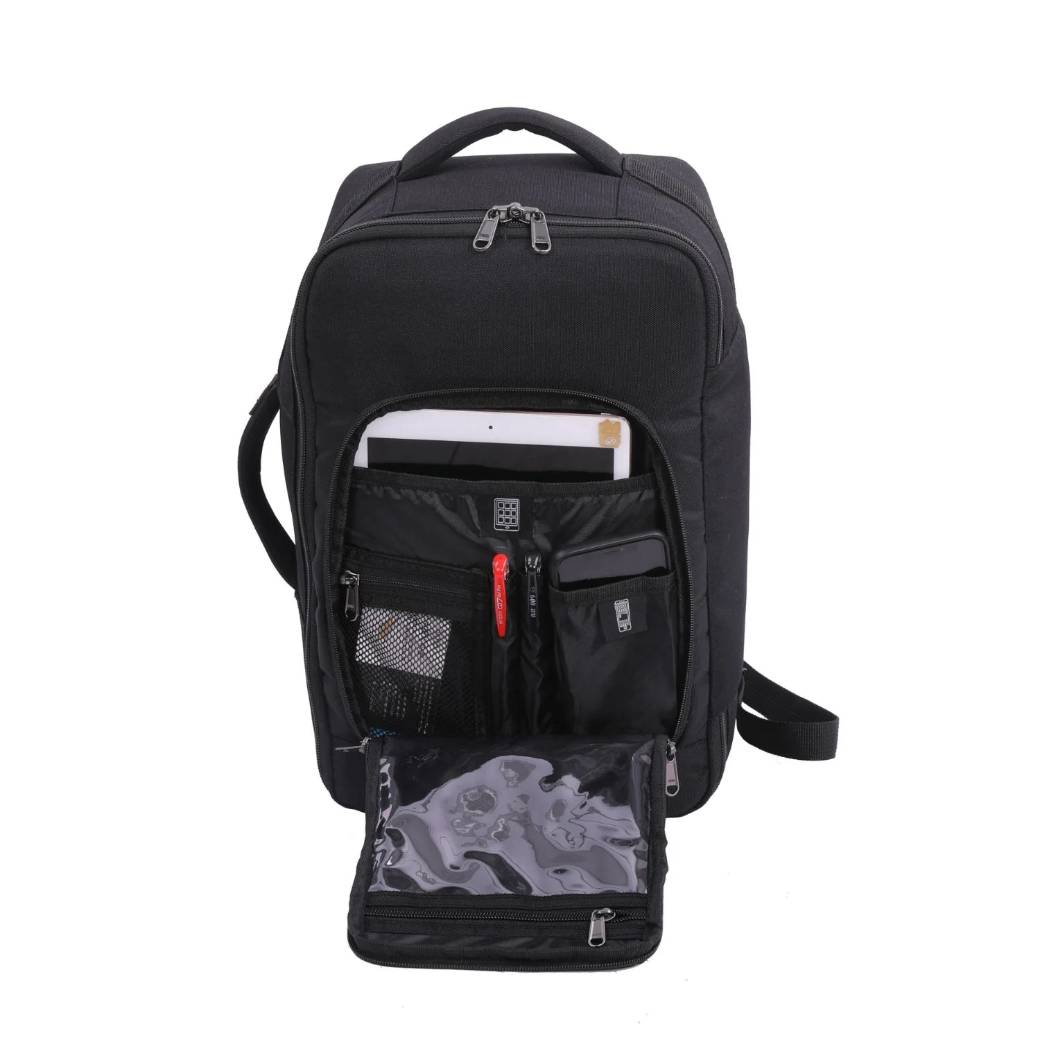 5-Cities Ryanair Maximum (40x20x25cm) New and Improved 2025 Underseat Cabin Luggage Backpack/Rucksack, 2 Years Warranty, Black - Image 7