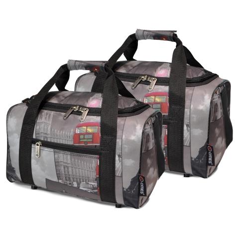 5 Cities (35x20x20cm) Hand Luggage Holdall Flight Bag (x2 Set) - Image 2