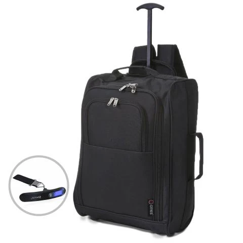 5 Cities (55x35x20cm) Lightweight Cabin Hand Luggage and Luggage Scales
