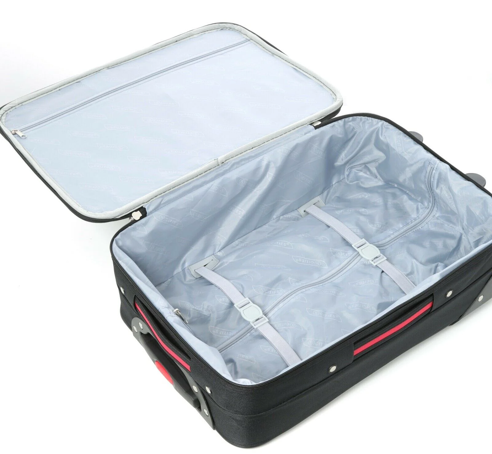 5 Cities Lightweight 3 Piece Suitcase Luggage Set Cabin + Medium + Large Hold - Image 11