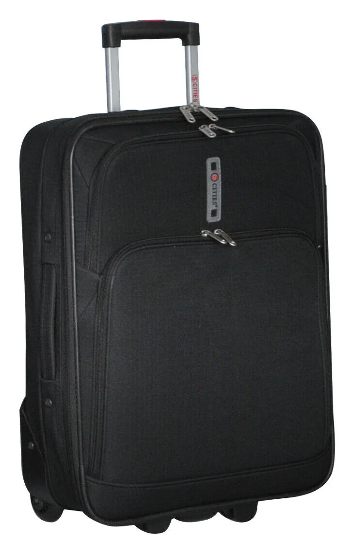 5 Cities Lightweight 3 Piece Suitcase Luggage Set Cabin + Medium + Large Hold - Image 2