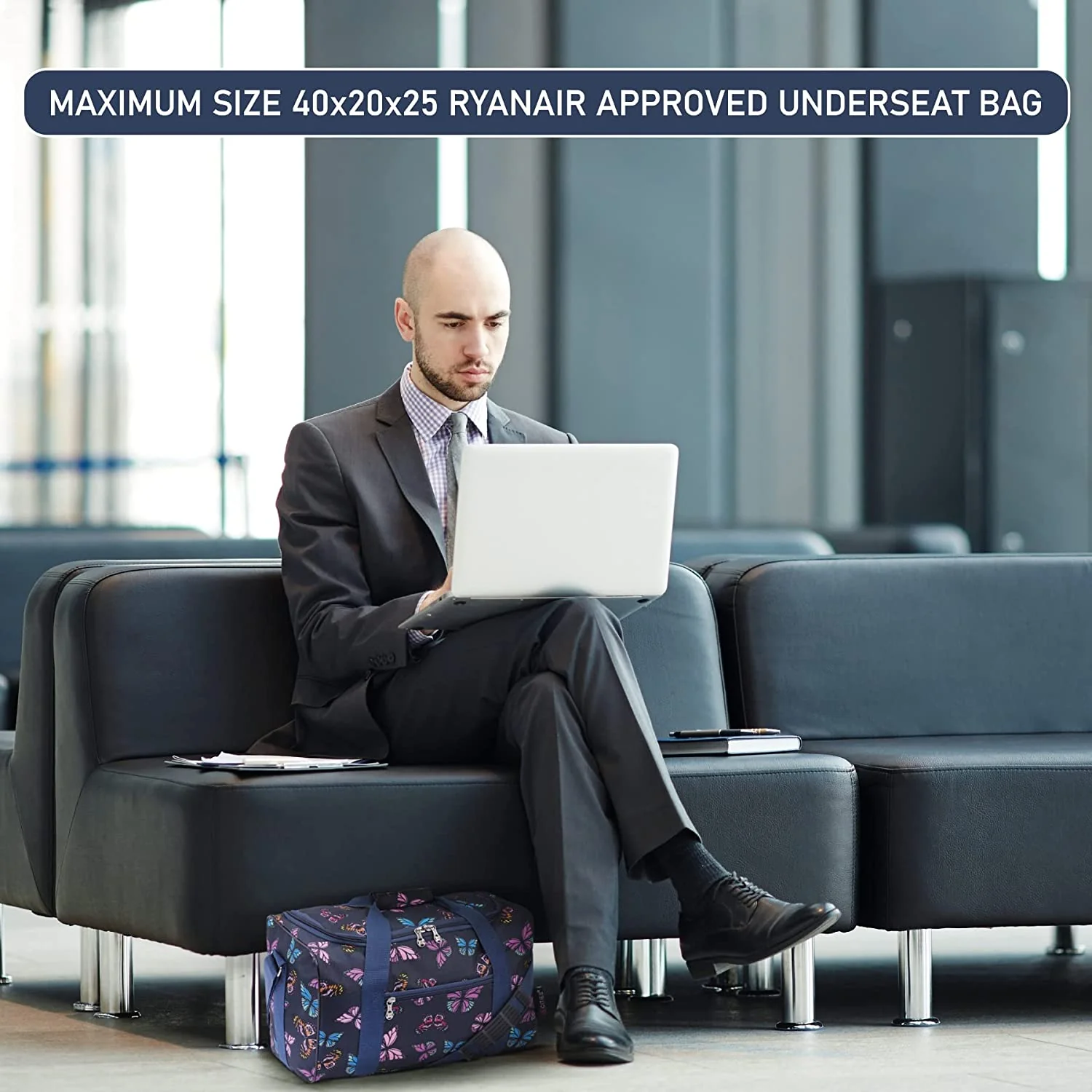 5 Cities (40x20x25cm) Ryanair Approved Hand Luggage Holdall Flight Bag, Under Seat Cabin Holdall – Take The Max On Board - Image 10