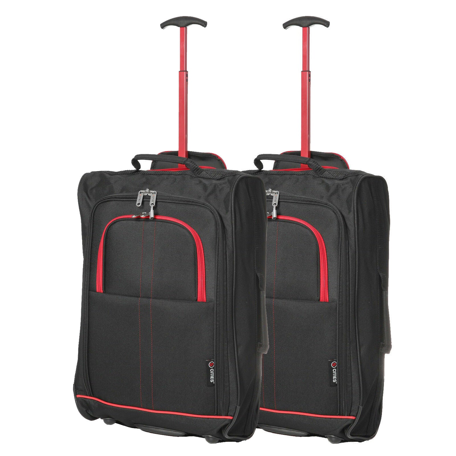 5 Cities Set of 2 21" (55x35x20cm) Lightweight Cabin Hand Luggage Trolley, Fits easyJet(Plus/Flexi/Large Cabin), Ryanair (Priority) Cabin Restrictions, 2 Years Of Warranty - Image 12