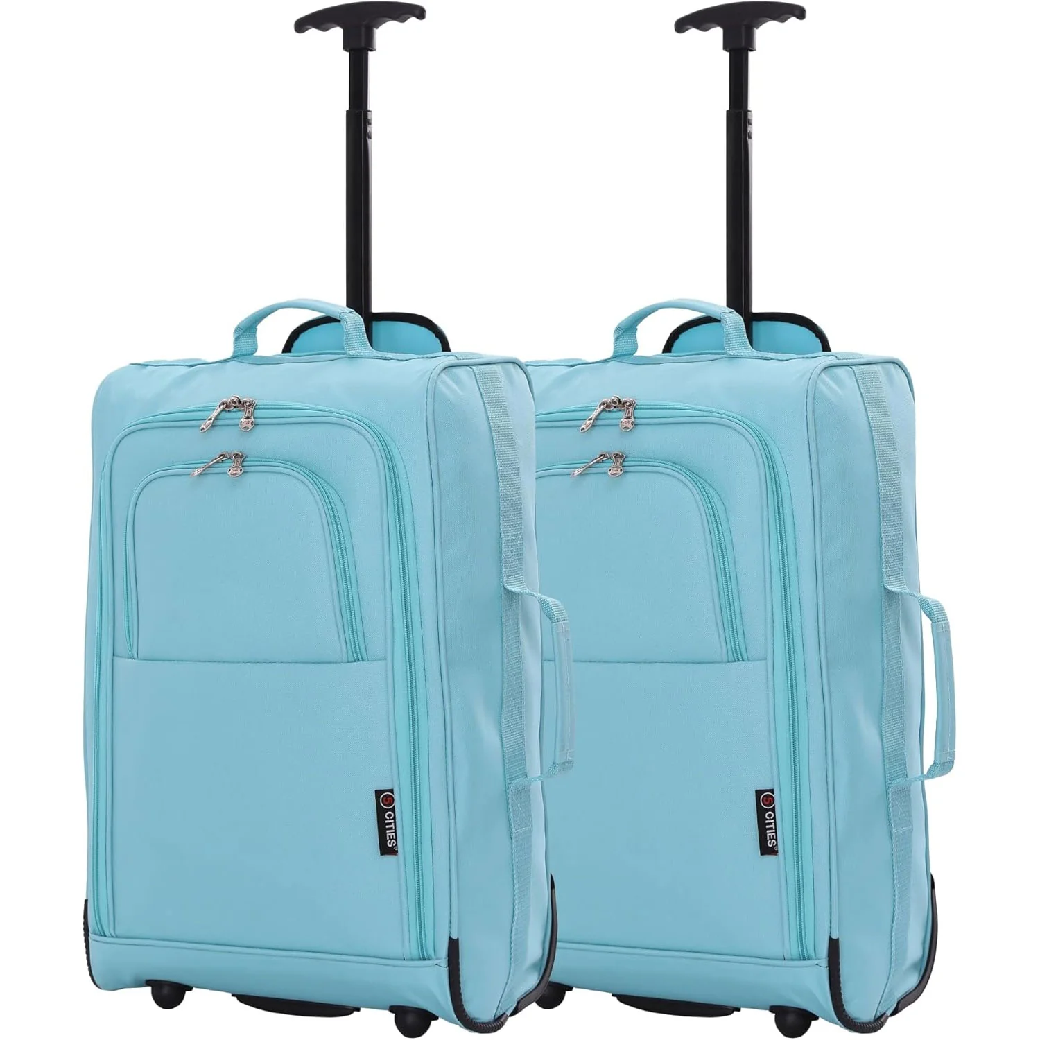 5 Cities Set of 2 21" (55x35x20cm) Lightweight Cabin Hand Luggage Trolley, Fits easyJet(Plus/Flexi/Large Cabin), Ryanair (Priority) Cabin Restrictions, 2 Years Of Warranty - Image 14