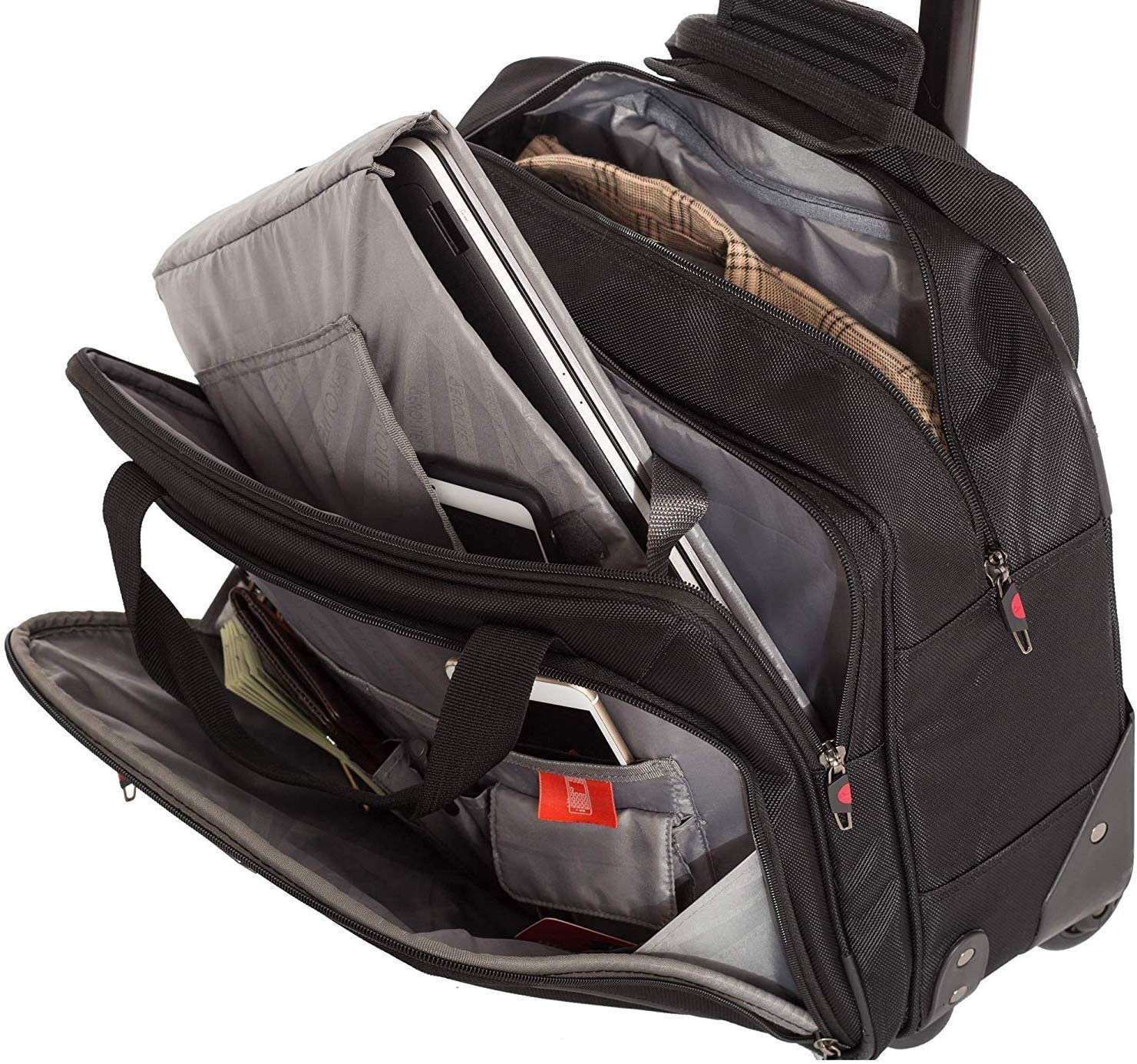 Aerolite (45x35x20cm) Executive Mobile Business Cabin Hand with Luggage Rolling Laptop Bag - Image 6