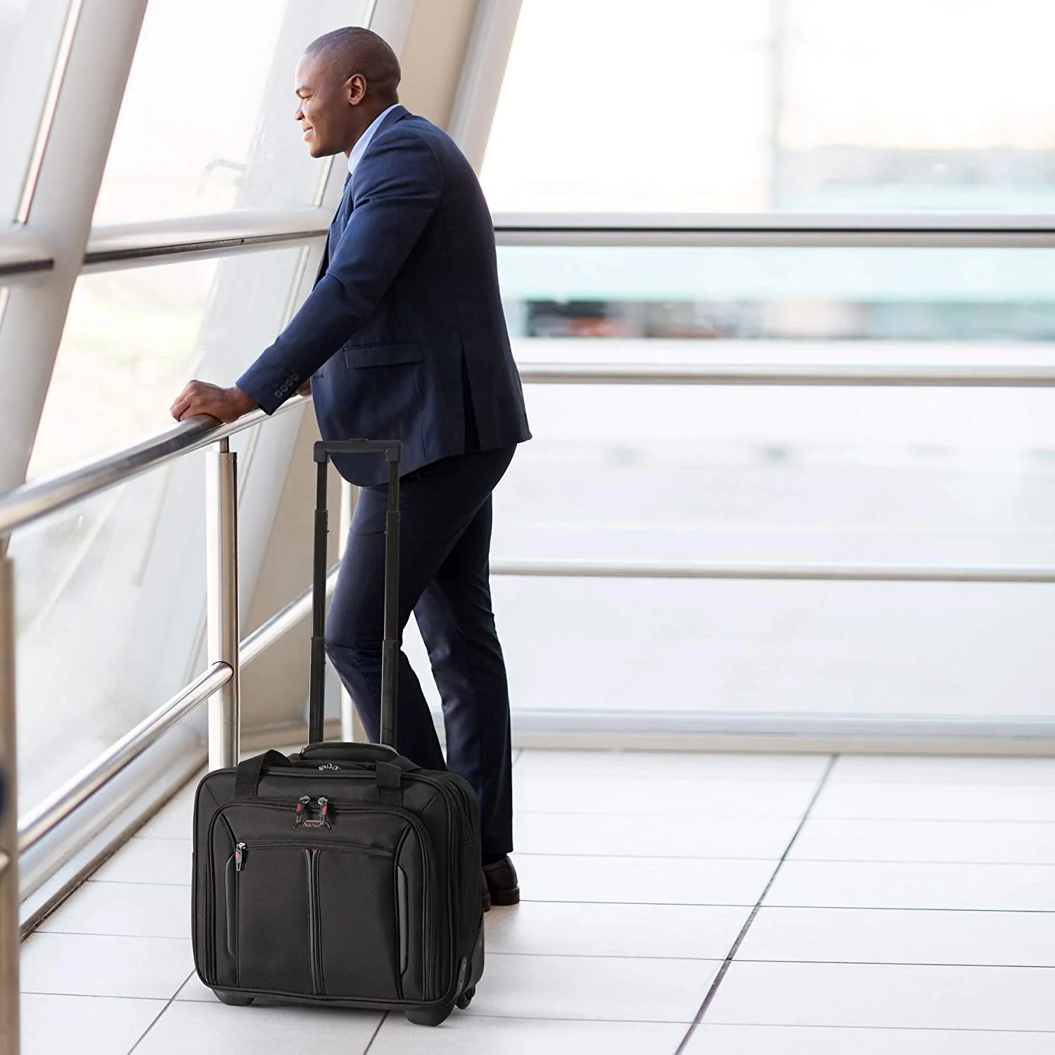 Aerolite (45x45x23cm) Executive Mobile Business Cabin Hand with Luggage Rolling Laptop Bag - Image 3
