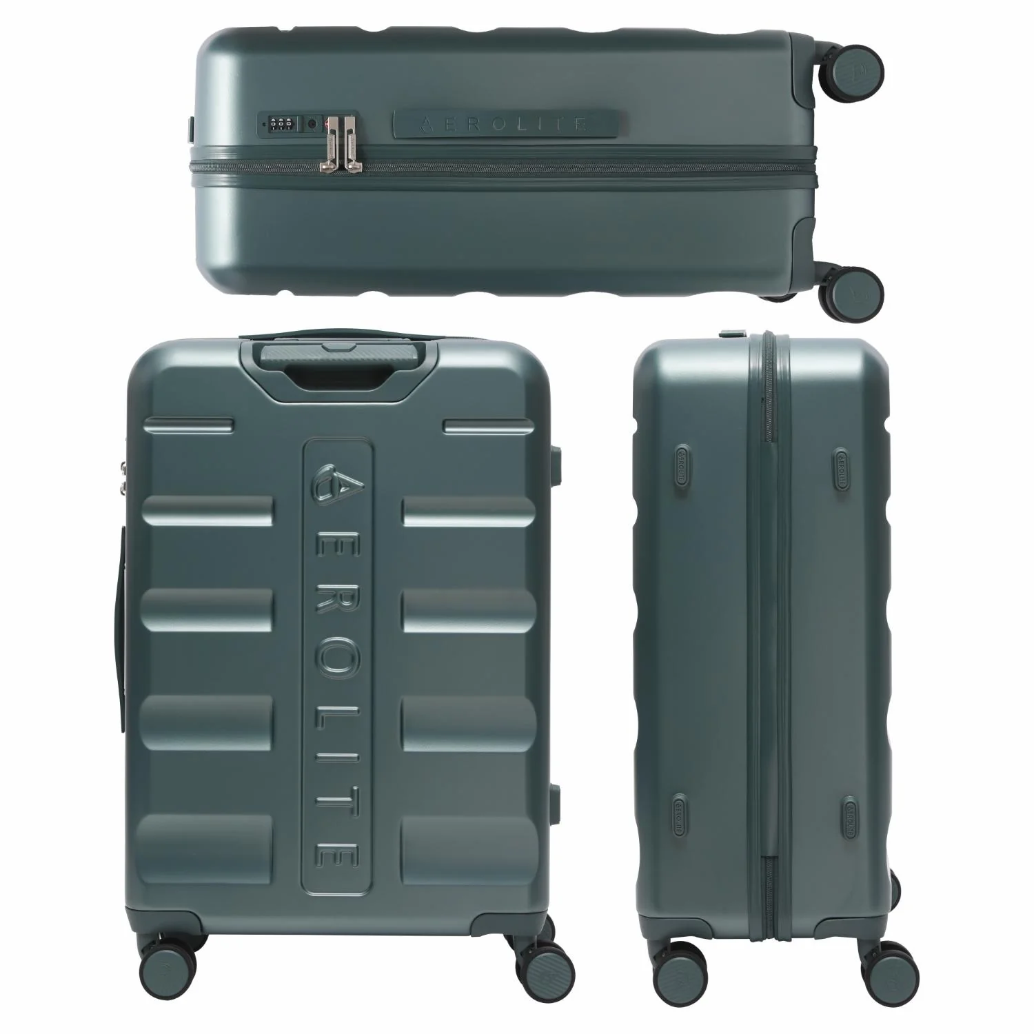 Aerolite 24-Inch Medium Check-In Luggage, 67L Lightweight Hard Shell Suitcase with 4 Spinner Wheels, TSA Lock, Durable ABS Travel Hold Suitcase – Forest Green - Image 5