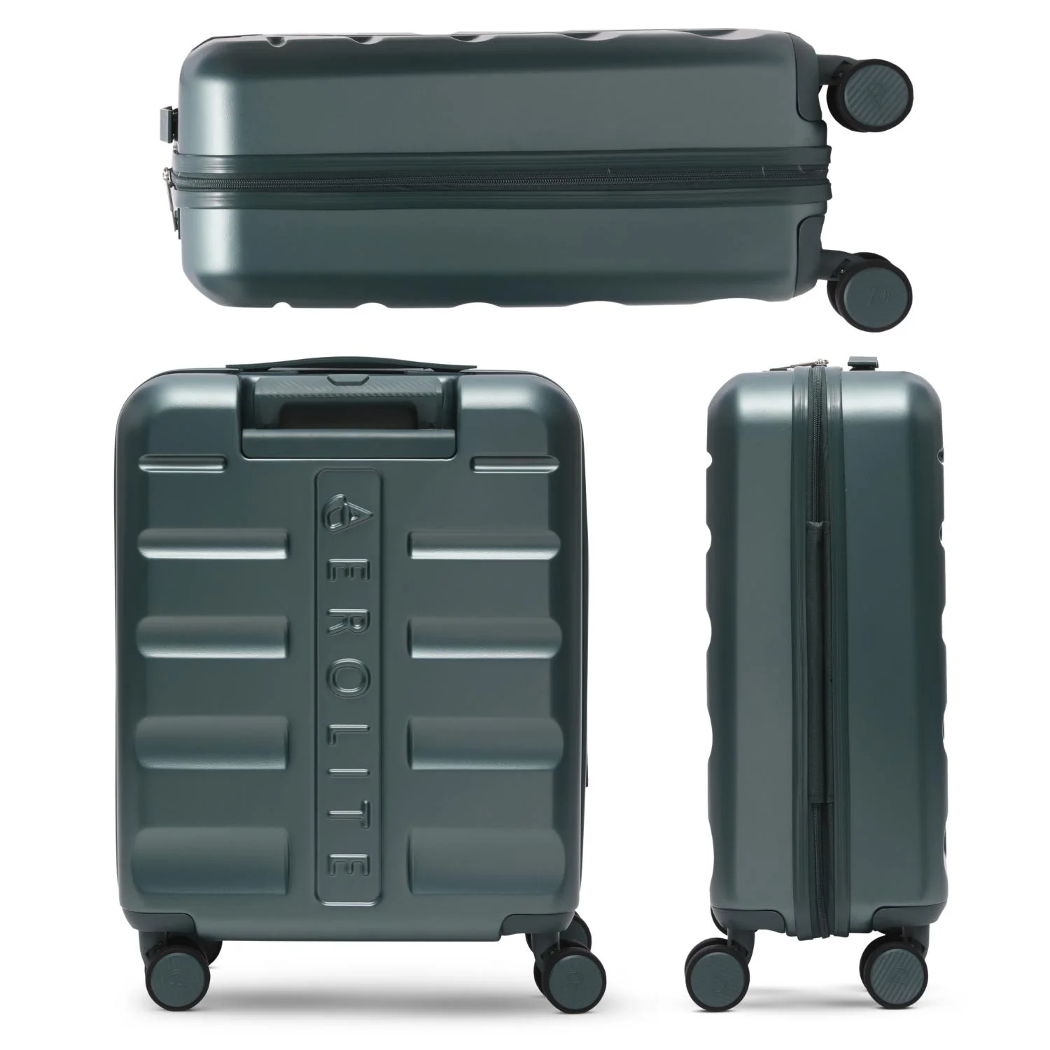Aerolite 3-Piece Luggage Set – Lightweight Hard Shell Suitcases with 4 Dual Spinner Wheels & TSA Lock – Expandable Cabin (21”), Medium (24”), Large (28”) – Expandable Carry-On Case Included – Forest Green - Image 8