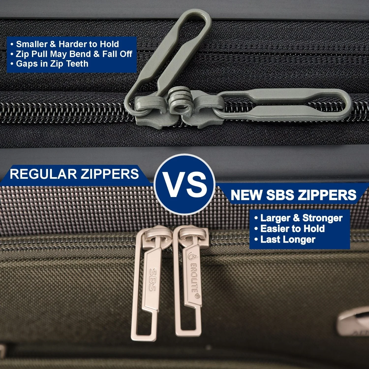 Aerolite 3 Piece Lightweight Soft Shell Luggage Set – 4 Wheel Expandable Suitcases with TSA Locks, Cabin 55x40x20/23cm, Medium 26”, Large 30” – Durable Travel Bags in Midnight Fern - Image 13