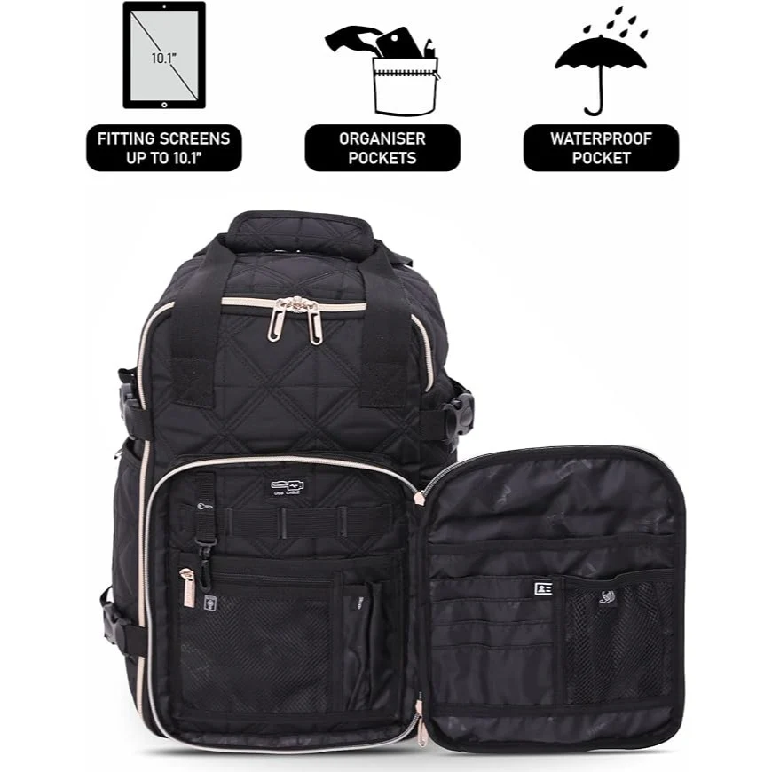 Aerolite 40x20x25 Ryanair Maximum Size Backpack Eco-Friendly Cabin Luggage Approved Travel Carry On Holdall Flight Rucksack with 10 Year Warranty (Quilted) - Image 15