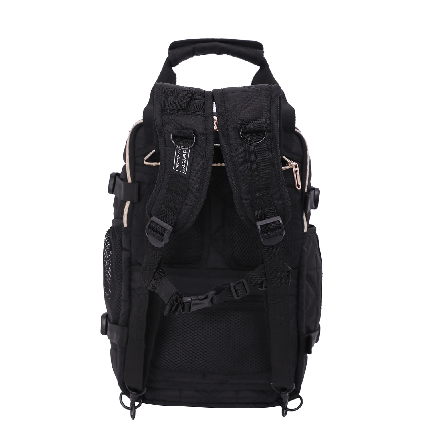 Aerolite 40x20x25 Ryanair Maximum Size Backpack Eco-Friendly Cabin Luggage Approved Travel Carry On Holdall Flight Rucksack with 10 Year Warranty (Quilted) - Image 5
