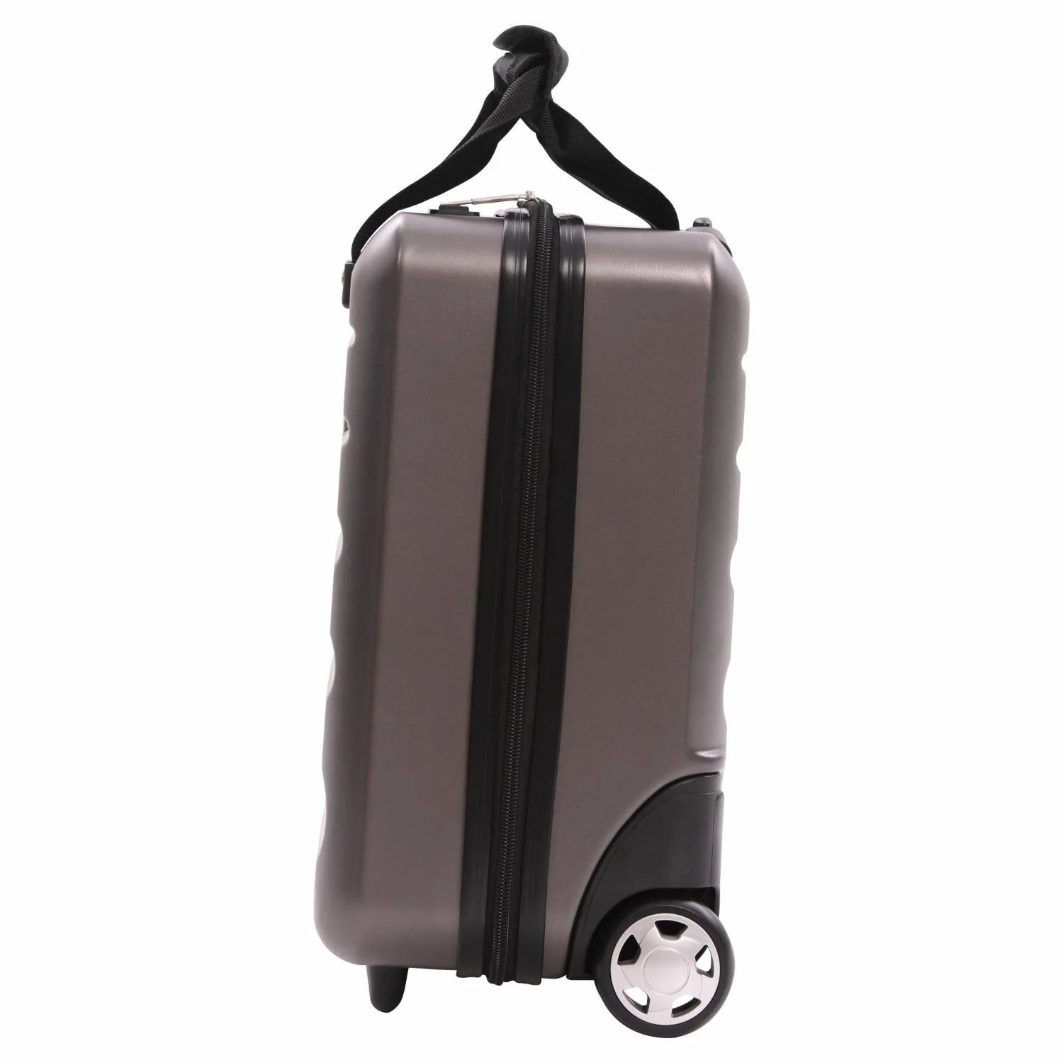 Aerolite 40x20x25cm Ryanair Approved Cabin Bag – Lightweight 2-Wheel Hard Shell Underseat Luggage with TSA Lock – Eco-Friendly Interior – Charcoal - Image 7