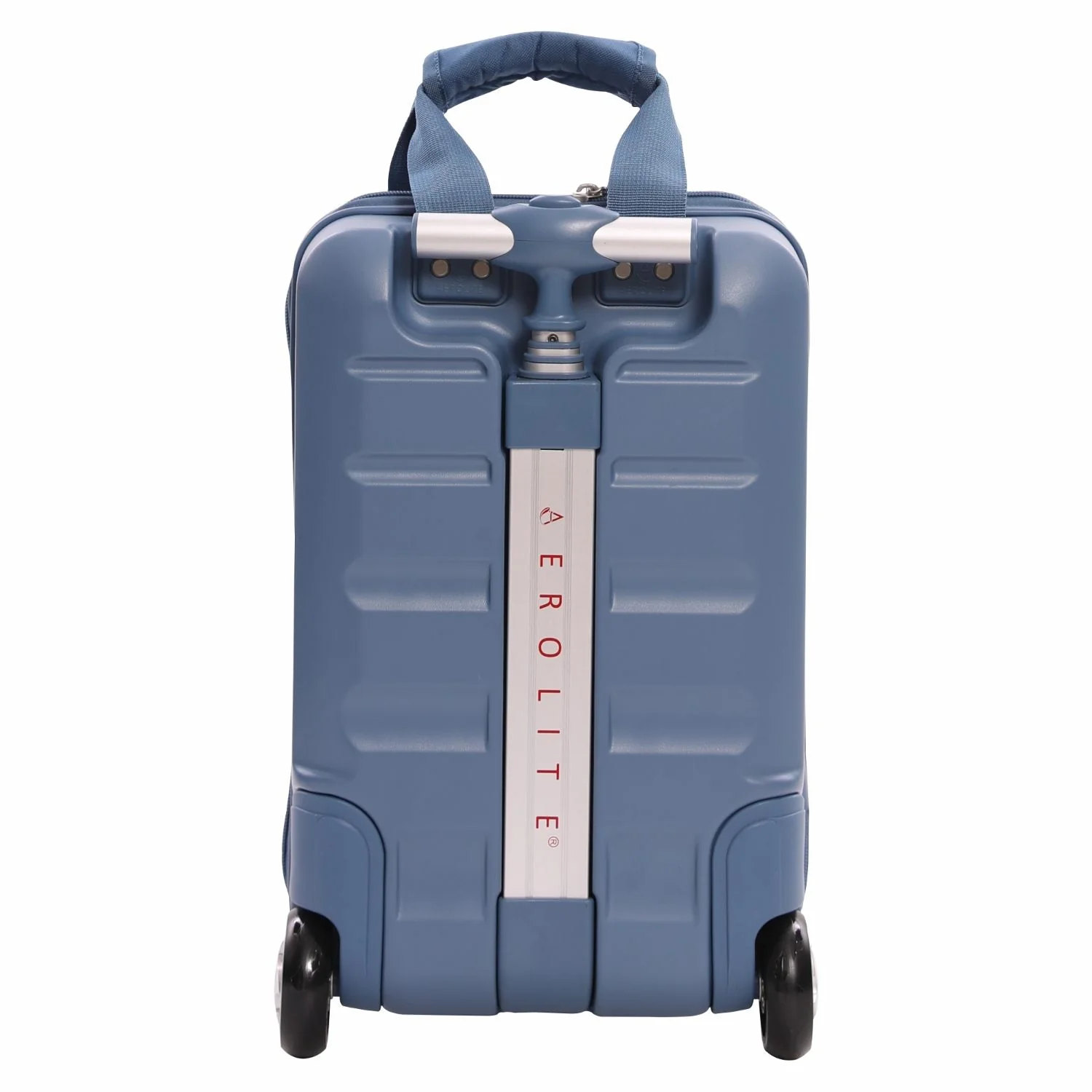 Aerolite Lightweight 2-Wheel Hard Shell Underseat Trolley with TSA Lock - Eco-Friendly Interior - Ryanair Approved - Blue - Image 8