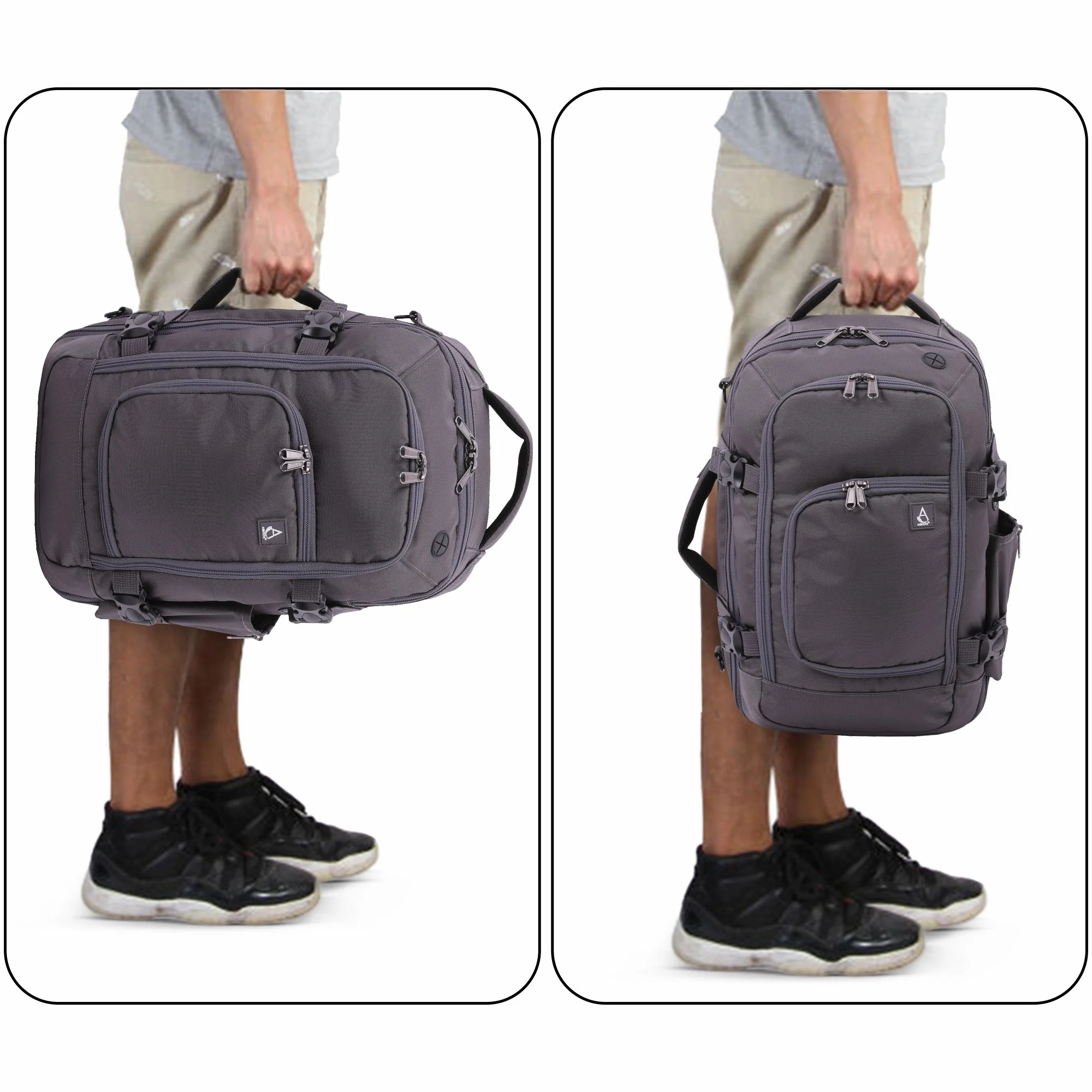 Aerolite (40x25x20cm) Ryanair Maximum Size 3 in 1 Cabin Luggage Approved Flight Backpack - Image 21