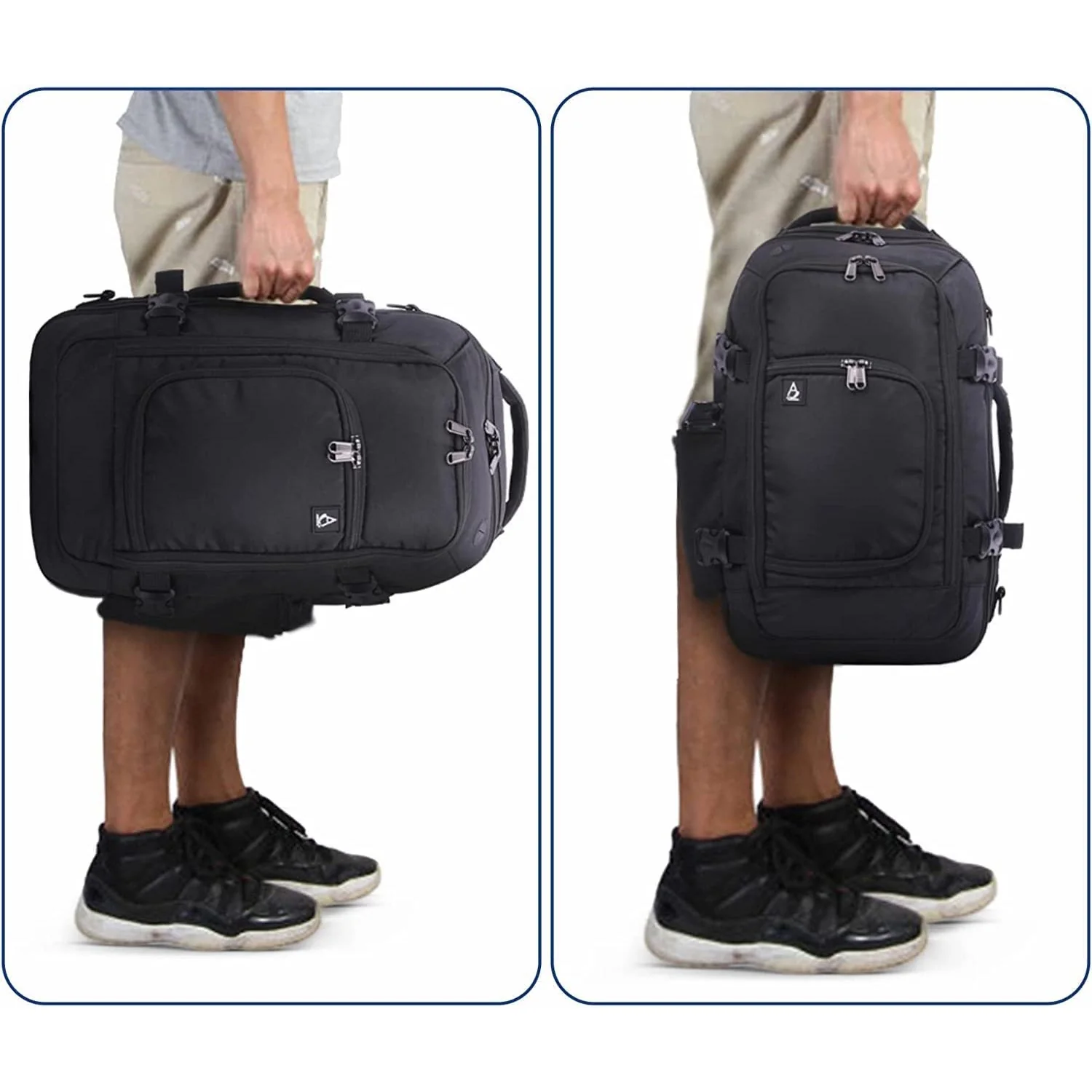 Aerolite (40x25x20cm) Ryanair Maximum Size 3 in 1 Cabin Luggage Approved Flight Backpack - Image 7