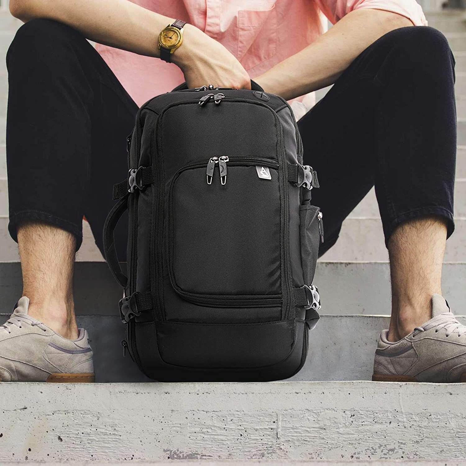 Aerolite (40x25x20cm) Ryanair Maximum Size 3 in 1 Cabin Luggage Approved Flight Backpack - Image 9