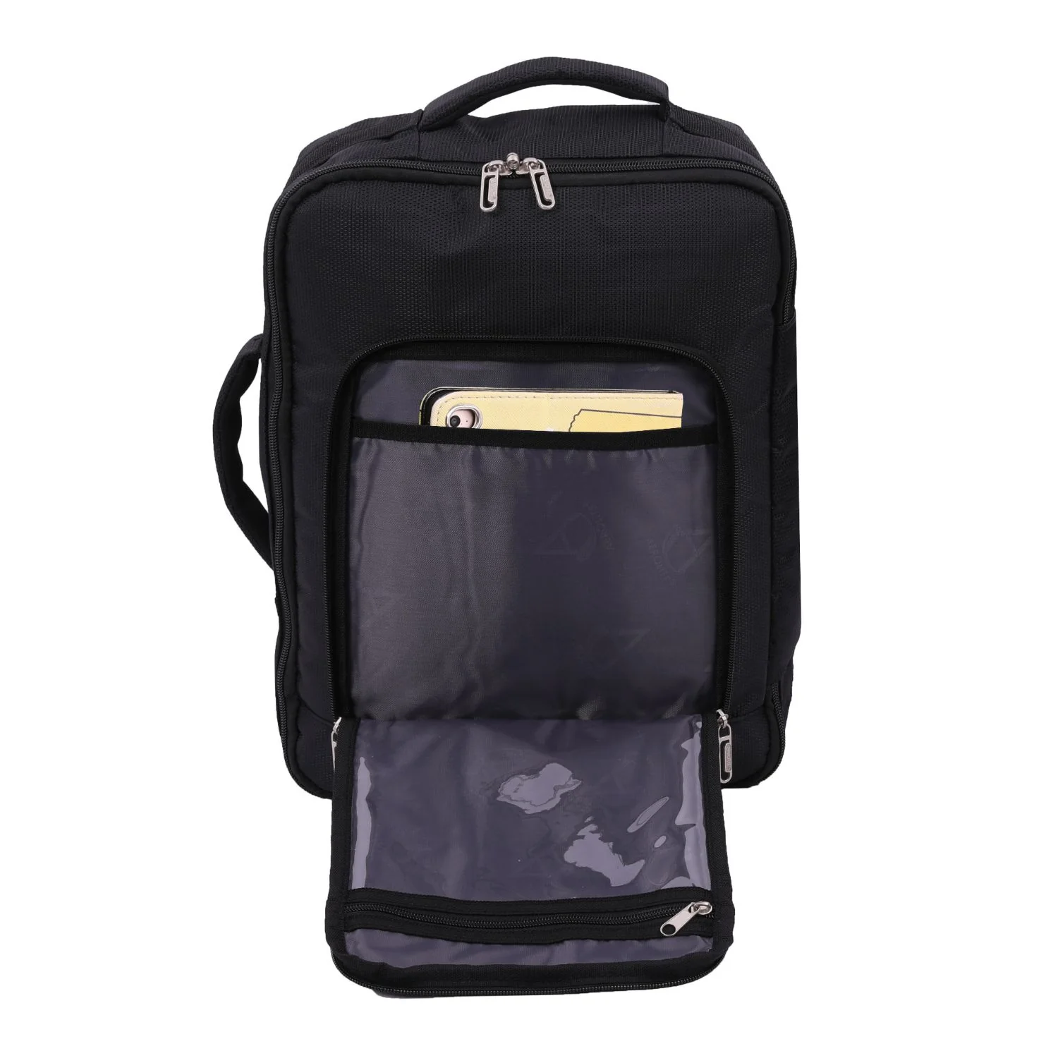 AEROLITE (40x30x15cm) New and Improved 2025 British Airways, KLM & Air France  Maximum Size Cabin Underseat Backpack Rucksack, Also Approved For Easyjet, Wizz Air, Virgin Atlantic, Black - Image 15