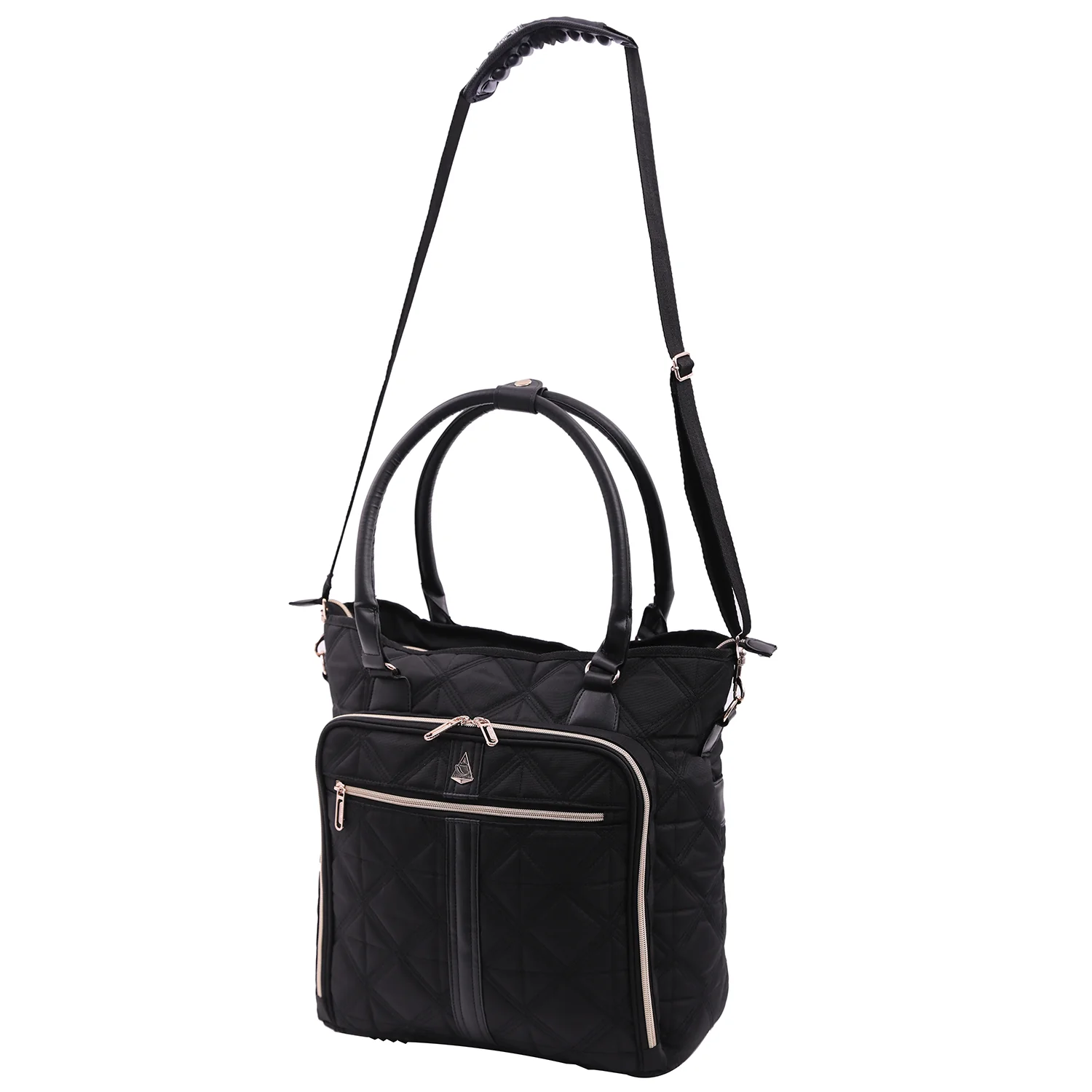 Aerolite 45x36x20 Easyjet Maximum Size Approved Laptop Bag - Fits up to 16.5", Overnight Hand Cabin Luggage Shoulder Bag Quilted with 10 Year Warranty (Black) - Image 5