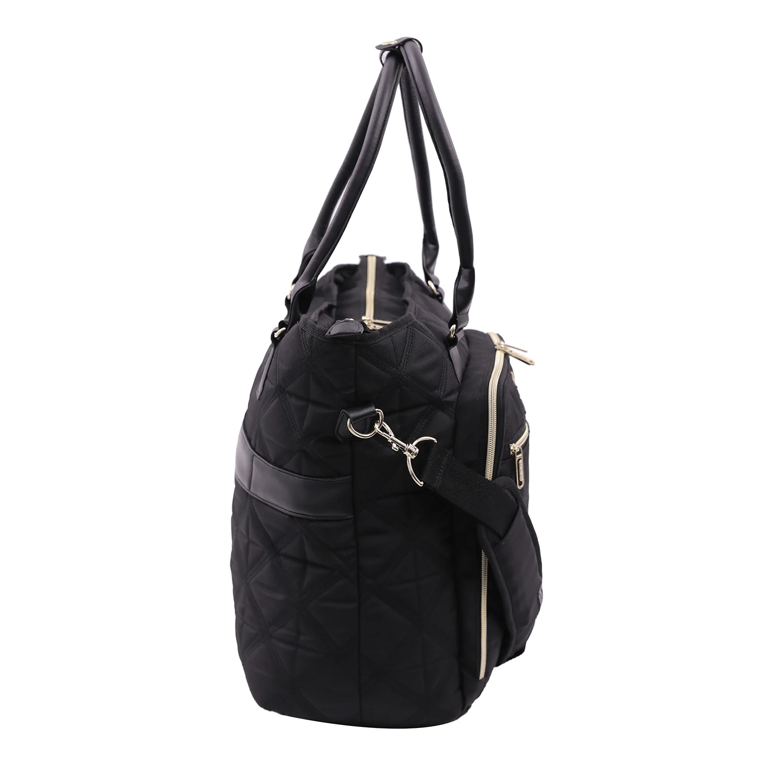Aerolite 45x36x20 Easyjet Maximum Size Approved Laptop Bag - Fits up to 16.5", Overnight Hand Cabin Luggage Shoulder Bag Quilted with 10 Year Warranty (Black) - Image 7