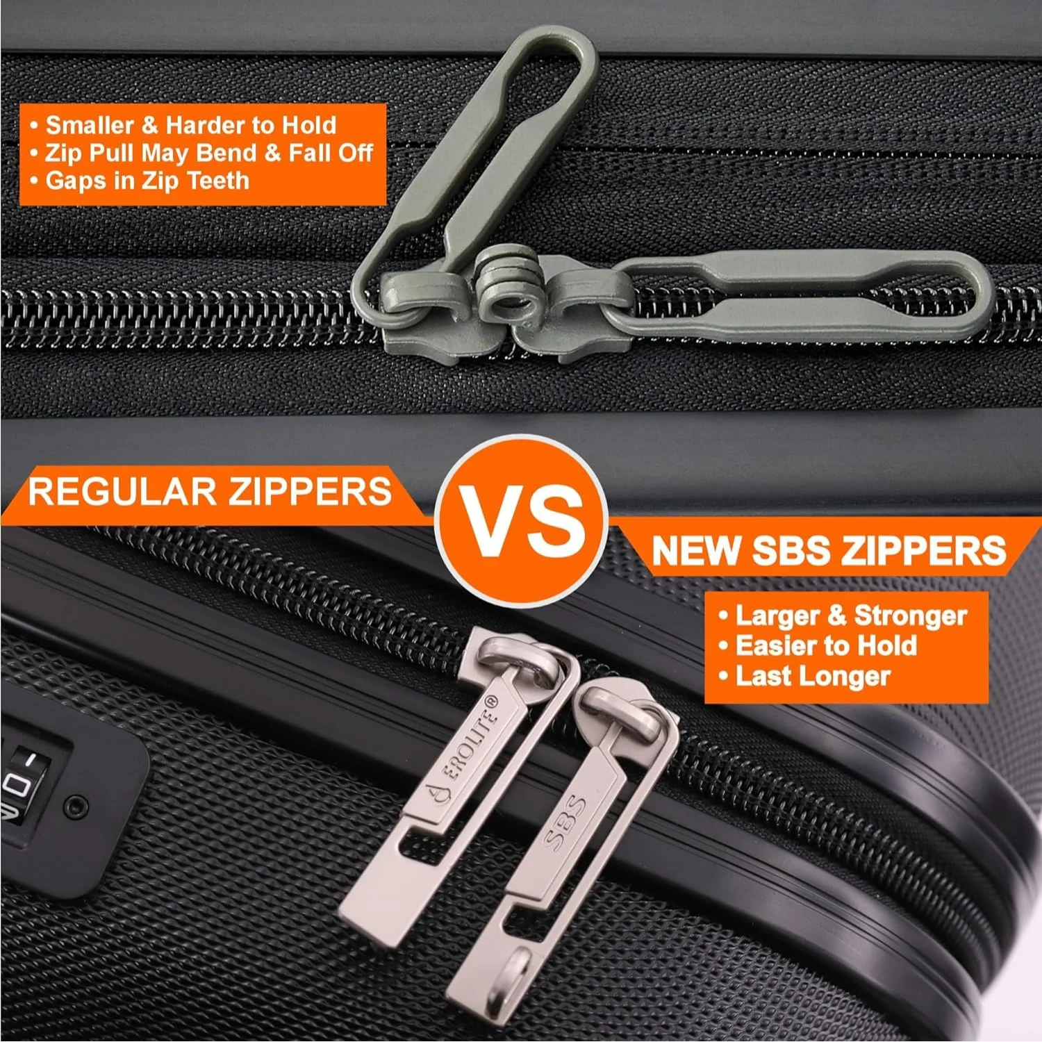Aerolite 45x36x20cm Easyjet Maximum Size 8 Wheel ABS Hard Shell Carry On Hand Cabin Luggage Underseat Flight Travel Bag Spinner Suitcase 45x36x20 with TSA Lock & 5 Year Warranty - Image 6