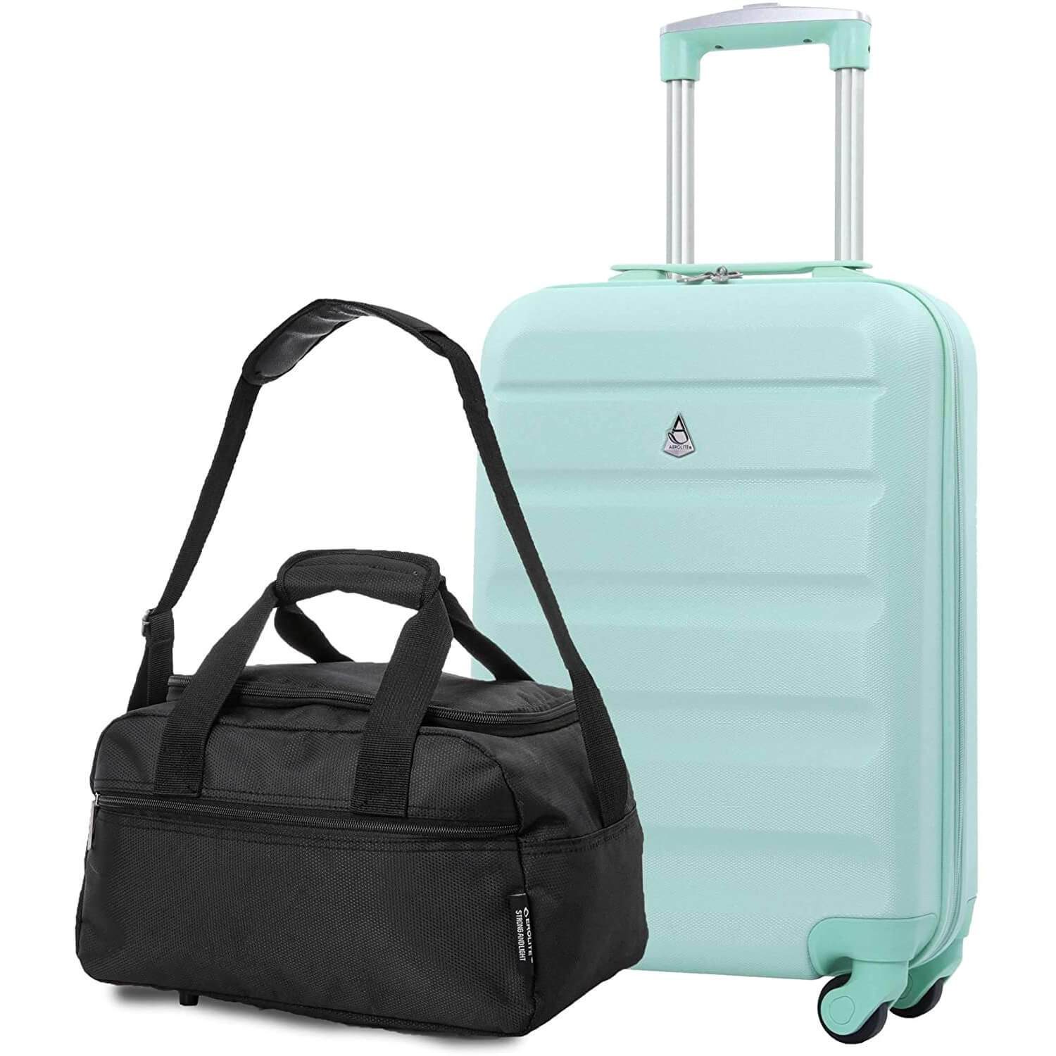 Aerolite Ryanair Bundle (55x35x20cm) Lightweight ABS Hard Shell Cabin Suitcase + (40x20x25cm) Ryanair MAXIMUM Sized Holdall Cabin Bag - Image 15