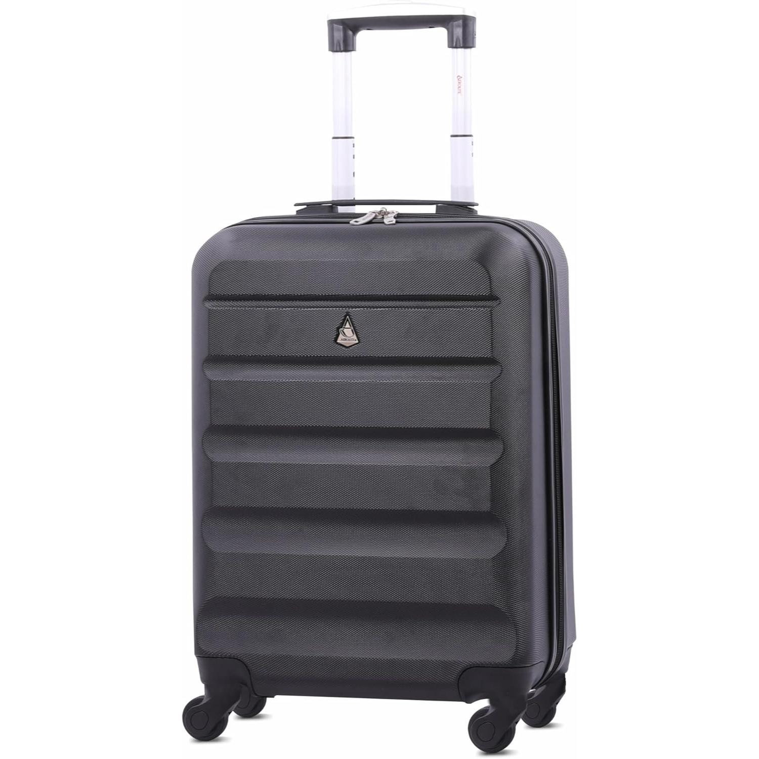 Aerolite 55x38x20cm Emirates Max Size Hard Shell Carry On Hand Cabin Luggage Suitcase 55x38x20 with 4 Wheels,Also Fits Many Other Airlines - Image 3