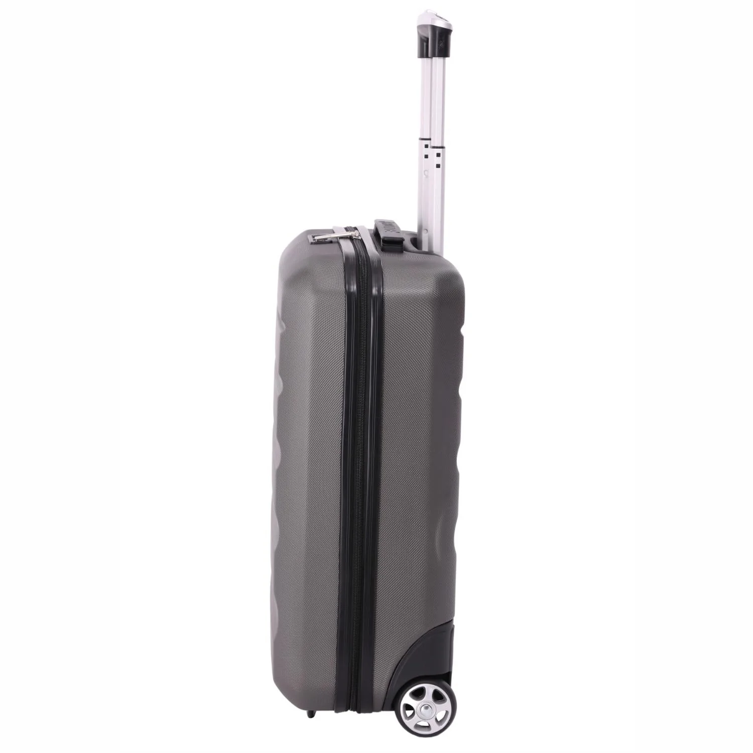Aerolite 55x40x20cm + 40x20x25cm Ryanair Priority Maximum Bundle Lightweight Eco Friendly Hard Shell 2 Wheel Carry On Hand Cabin Suitcase 55x40x20 + 40x20x25 Underseat Suitcase Set Bundle (Charcoal + Black) - Image 7