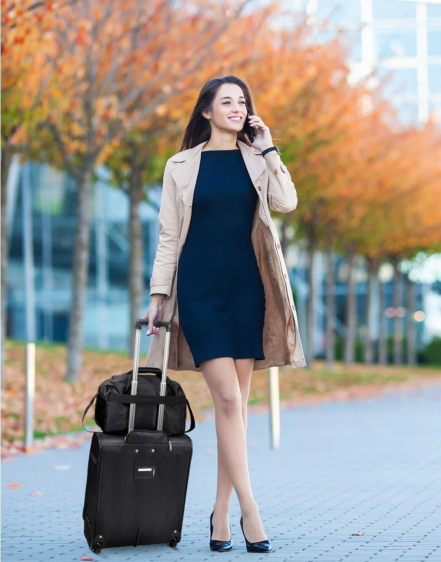 Aerolite (55x40x20cm) Lightweight Cabin Hand Luggage with 50kg Luggage Scales | 2 Wheels - Image 10