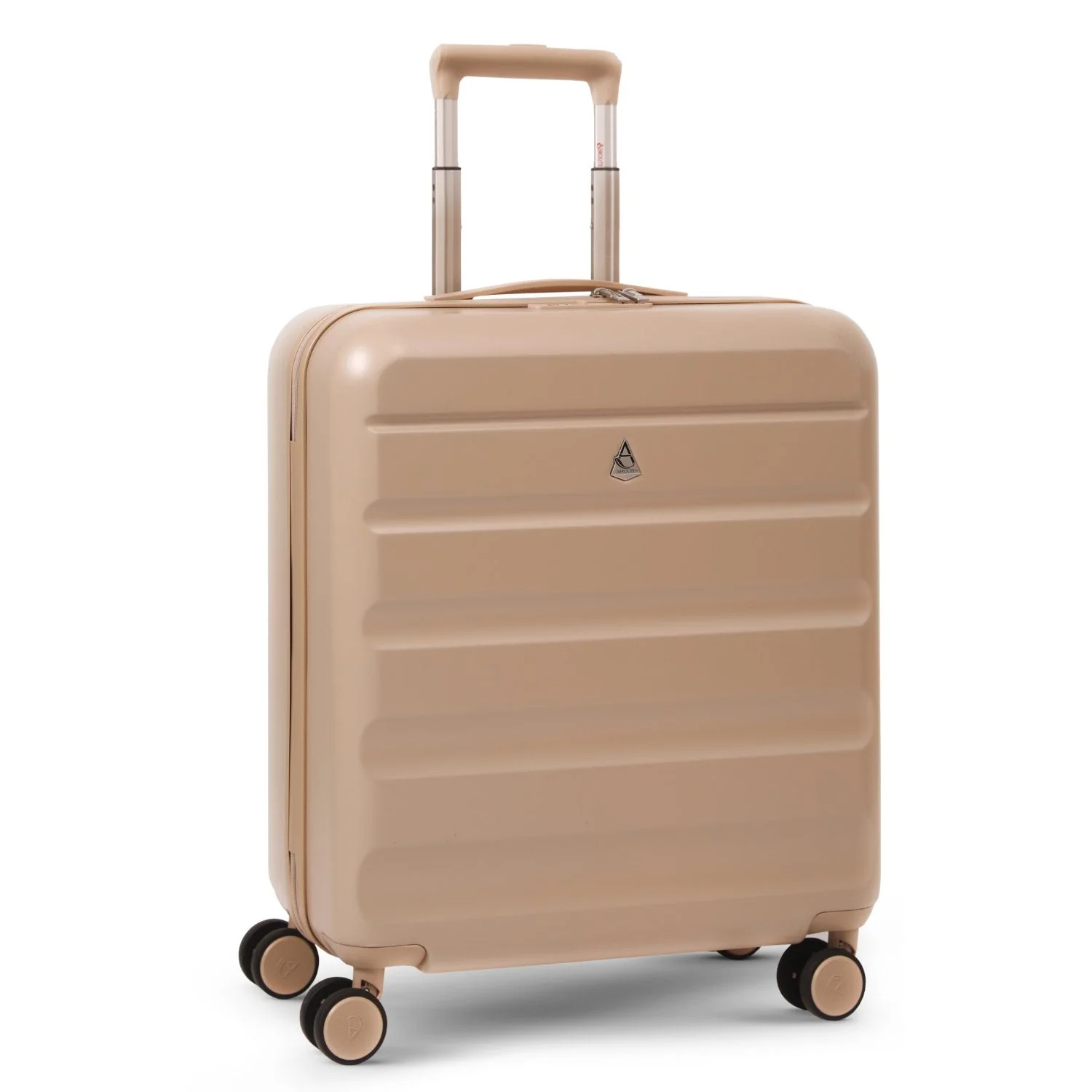 Aerolite 56x45x25cm Large Cabin Bag – Easyjet Large Cabin/Plus/Flexi, British Airways & Jet2 Maximum Cabin Luggage Size, Lightweight Hard Shell Suitcase with 8 Spinner Wheels, TSA Lock, 56L Capacity, 5-Year Warranty, Beige (Set of 2) - Image 2