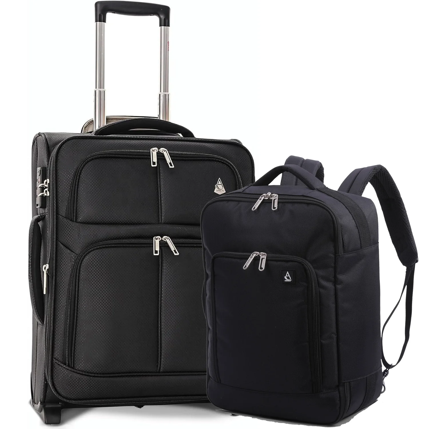 Aerolite 56x45x25cm British Airways Jet2 & Easyjet Upgrade Maximum Allowance Large Lightweight 2 Wheel Carry On Hand Cabin Luggage Bag Suitcase 56x45x25 with TSA Approved Lock Black - Image 20