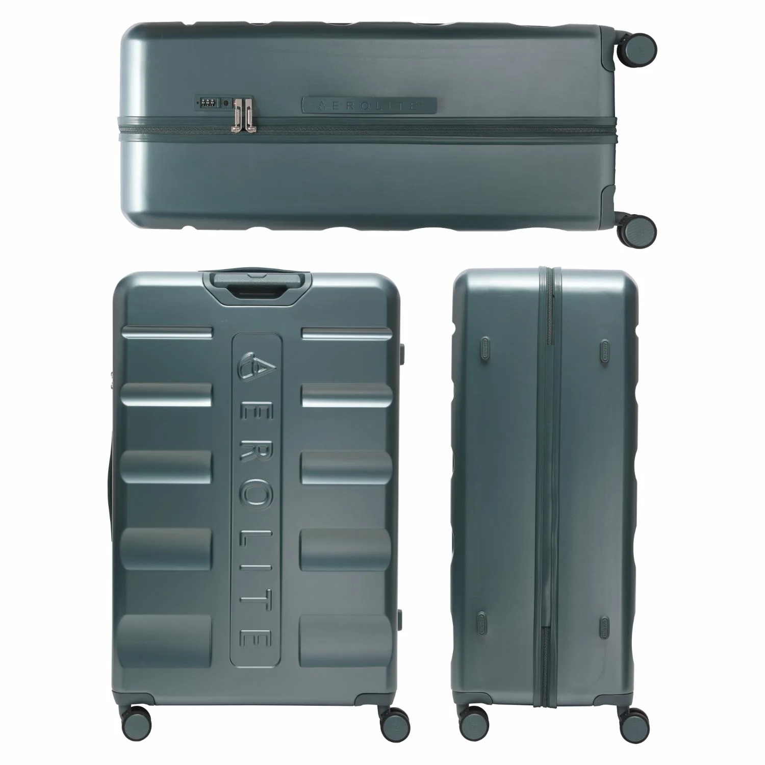 Aerolite Extra Large XL 32" 144L Lightweight ABS Hard Shell Suitcase, 4 Dual Wheel Spinner, TSA Lock, Heavy-Duty Check-In Travel Luggage - Forest Green - Image 5