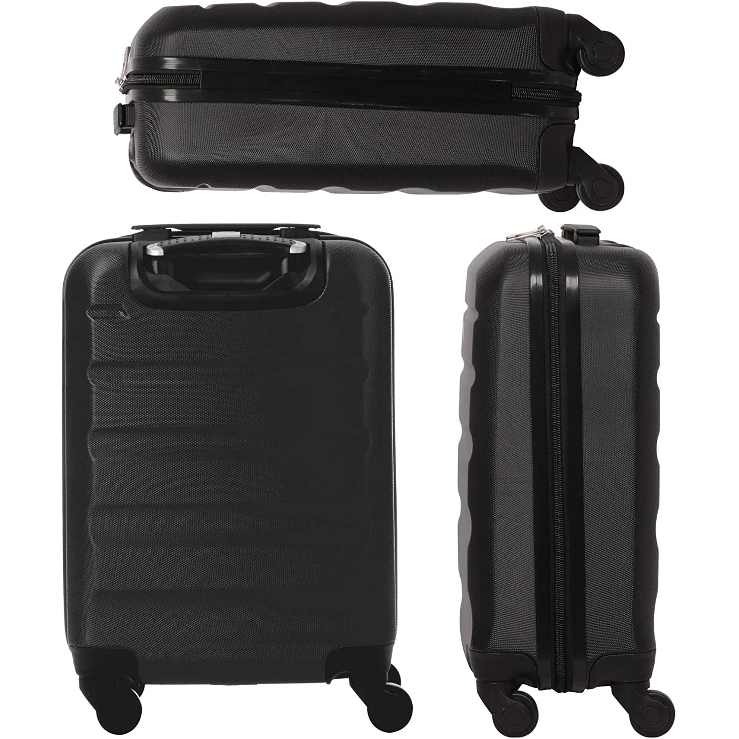 Aerolite Lightweight Hard Shell Suitcase Luggage 4 Wheels with Built in Combination Lock (25"& 29"), Black - Image 7