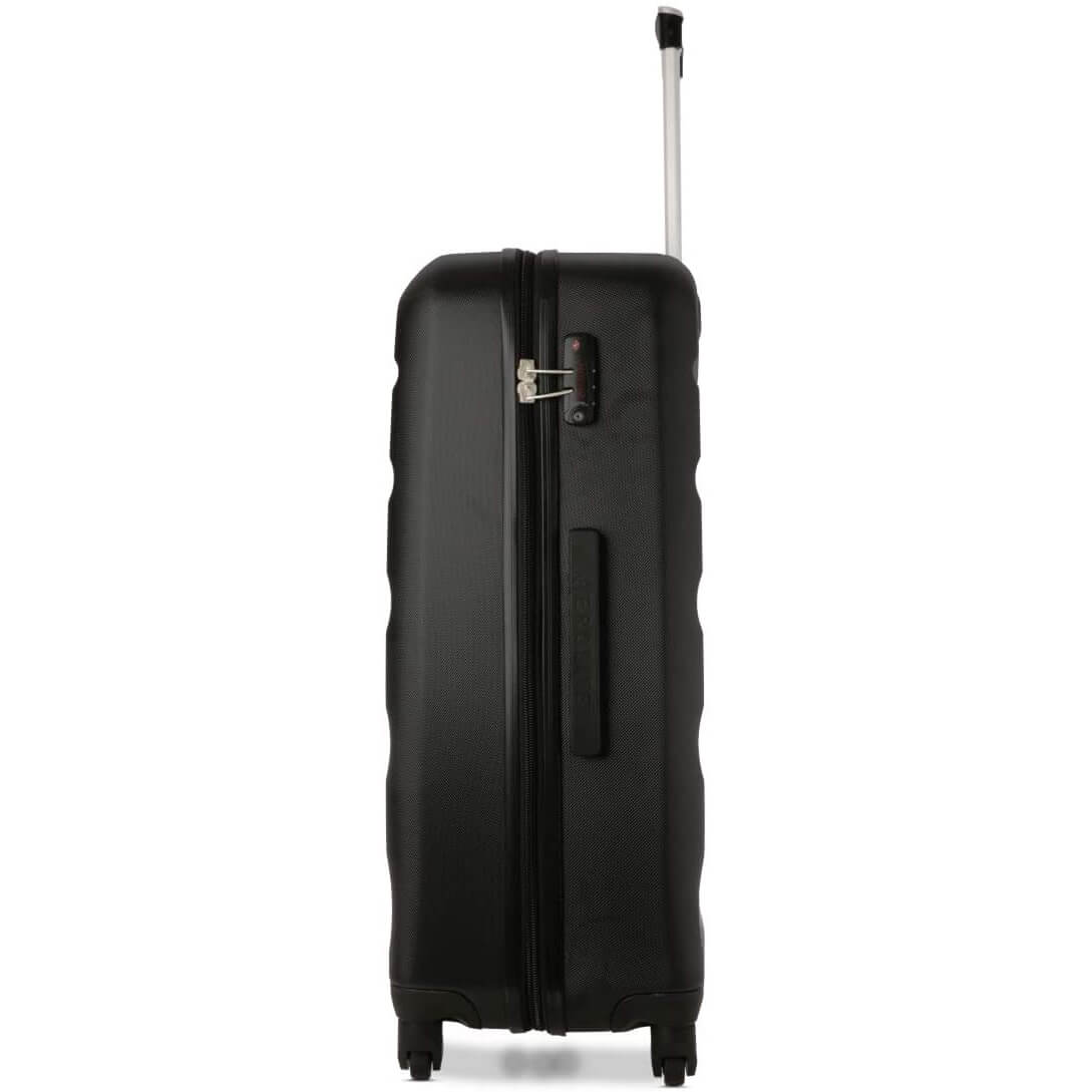 Aerolite Hard Shell Suitcase Luggage Group Travel Bundle - 2 x 21 Cabin Hand Luggage + 1 x Large 29" Hold Luggage Suitcase (3 Piece Luggage Set) - Black - Image 6