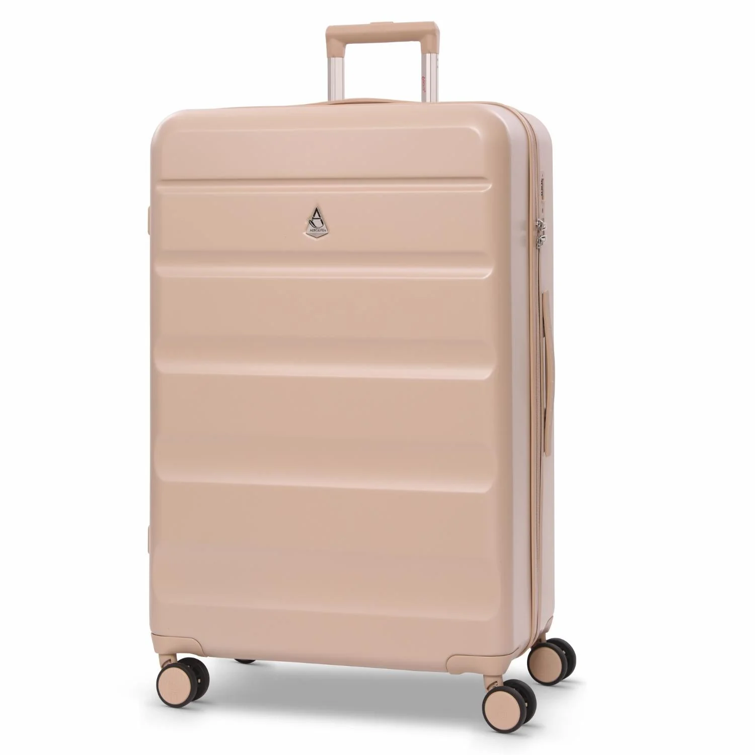 Aerolite Lightweight ABS Hard Shell 4 Wheel Spinner 4 Piece Travel Luggage Suitcase Set , Cabin + Medium + Large + Extra Large (BEIGE) - Image 11