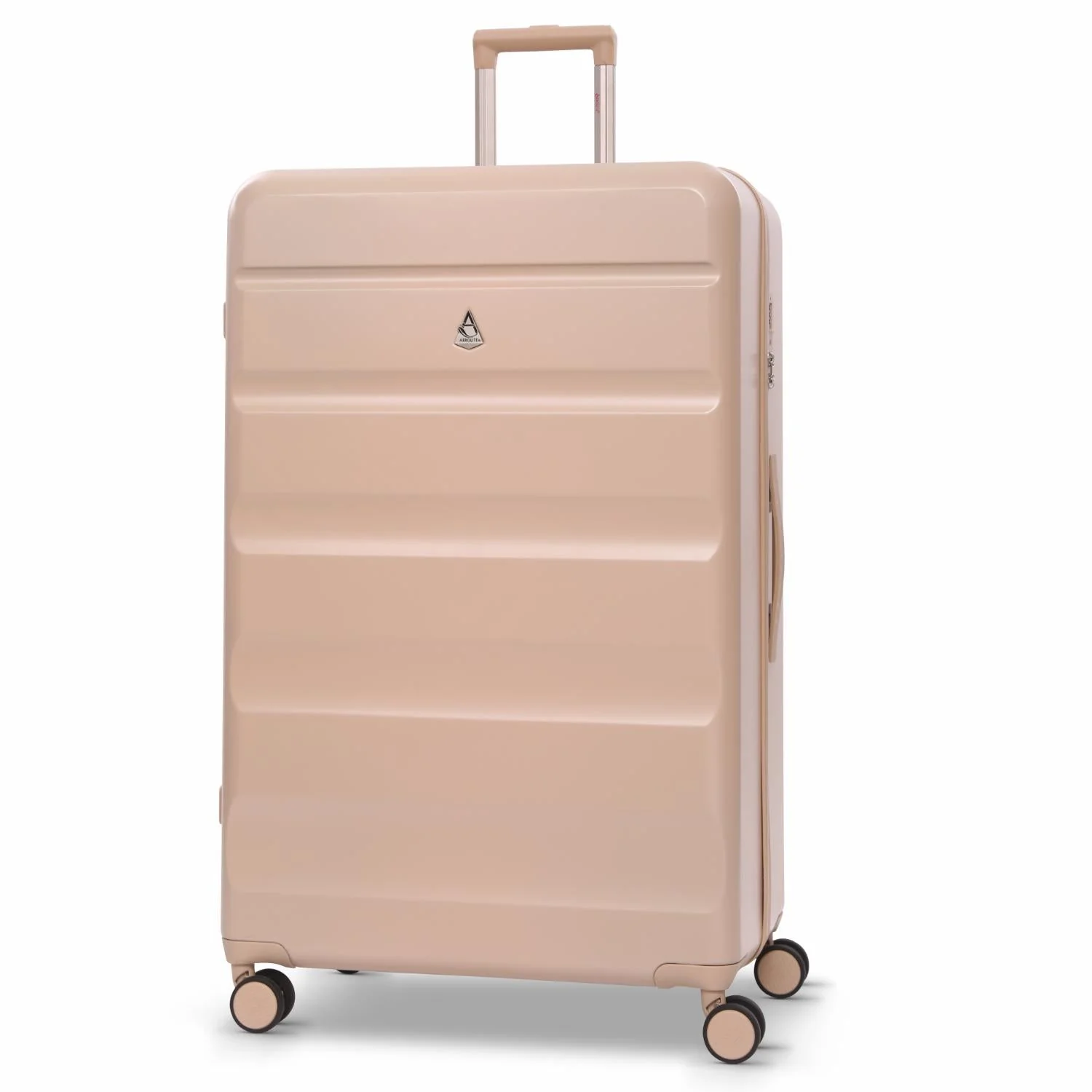 Aerolite Lightweight ABS Hard Shell 4 Wheel Spinner 4 Piece Travel Luggage Suitcase Set , Cabin + Medium + Large + Extra Large (BEIGE) - Image 14