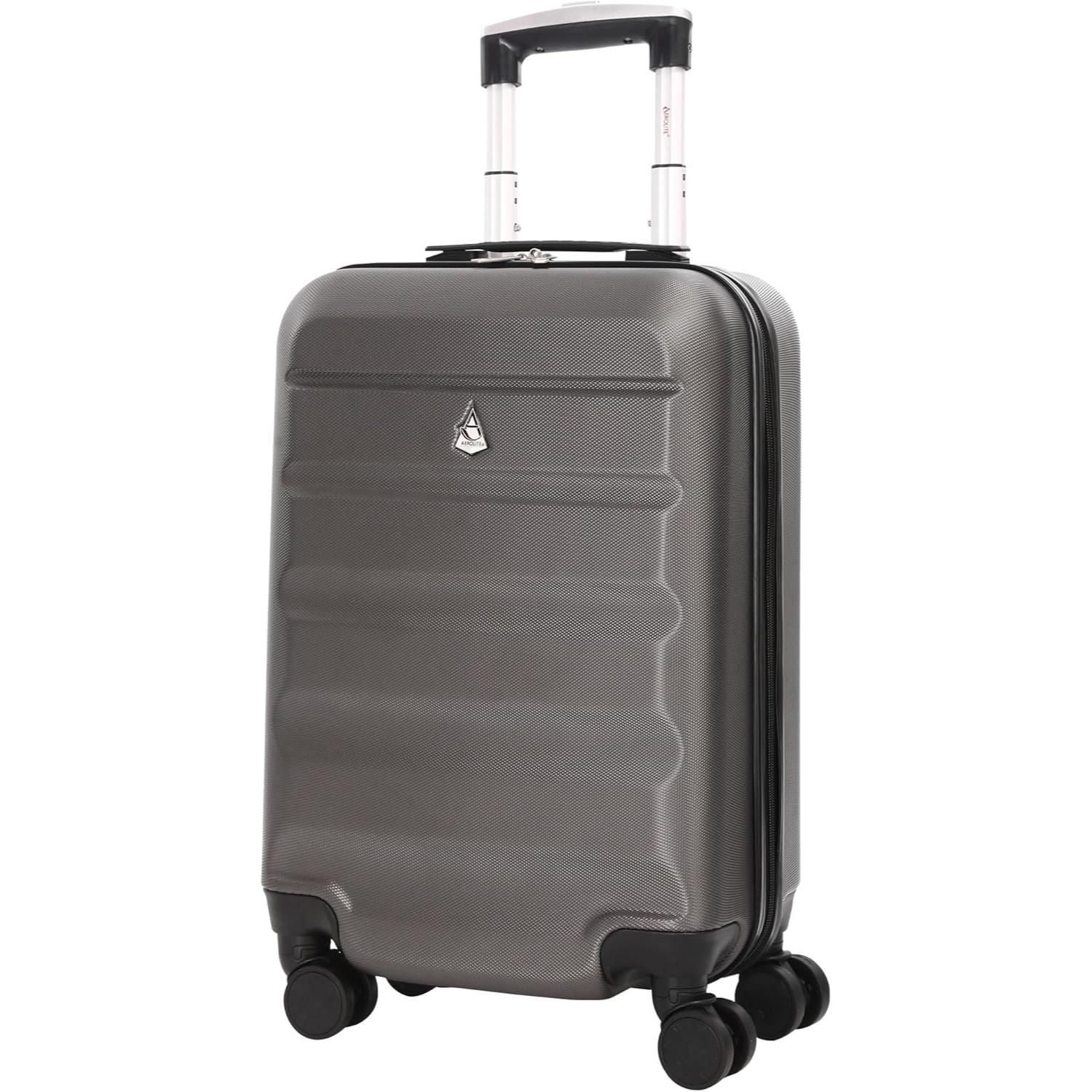 Aerolite Lightweight Hard Shell Suitcase Luggage Set with 8 Spinner Wheels (Cabin, Medium & Large) - Image 3