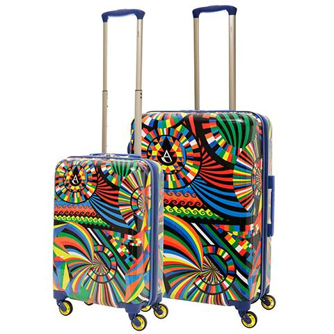 Aerolite Lightweight Polycarbonate Hard Shell Luggage Set (Cabin + Medium)