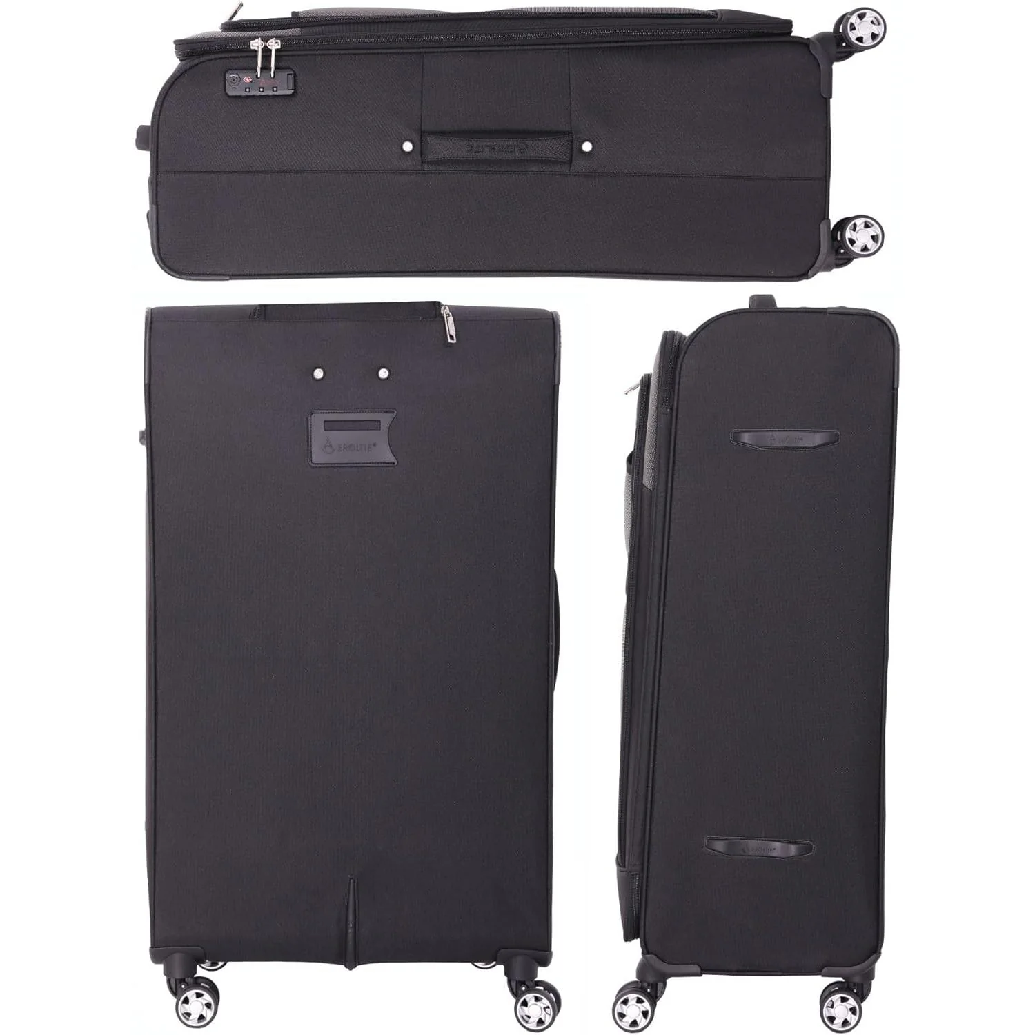 Aerolite 30" Super Lightweight Soft Shell Large Checked In Hold Luggage Suitcase with 8 Wheels, 108L Capacity - Image 10