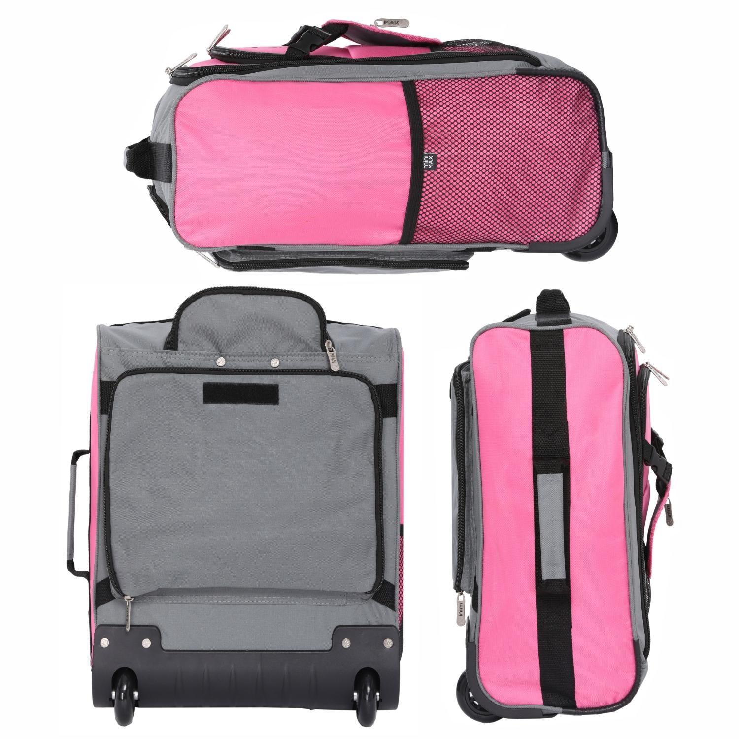 Aerolite MiniMAX Ryanair & Wizz Air 40x30x20 Maximum Size Cabin Hand Luggage Under Seat Trolley Backpack Carry On Bag 2 Wheel - Image 15