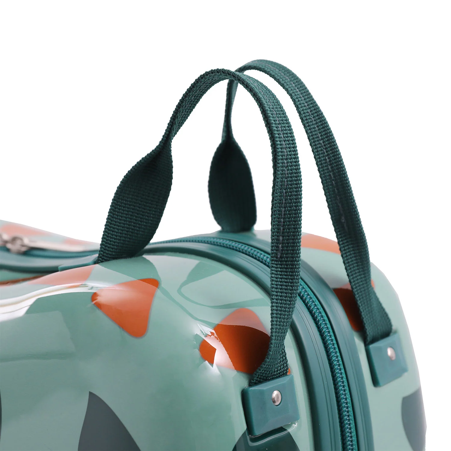 Aerolite MiniMax Childrens Ride-On Suitcase Fits 45x36x20cm EasyJet Maximum Size Kids Hand Luggage With Wheels 29L - Green Dinosaur - Image 11