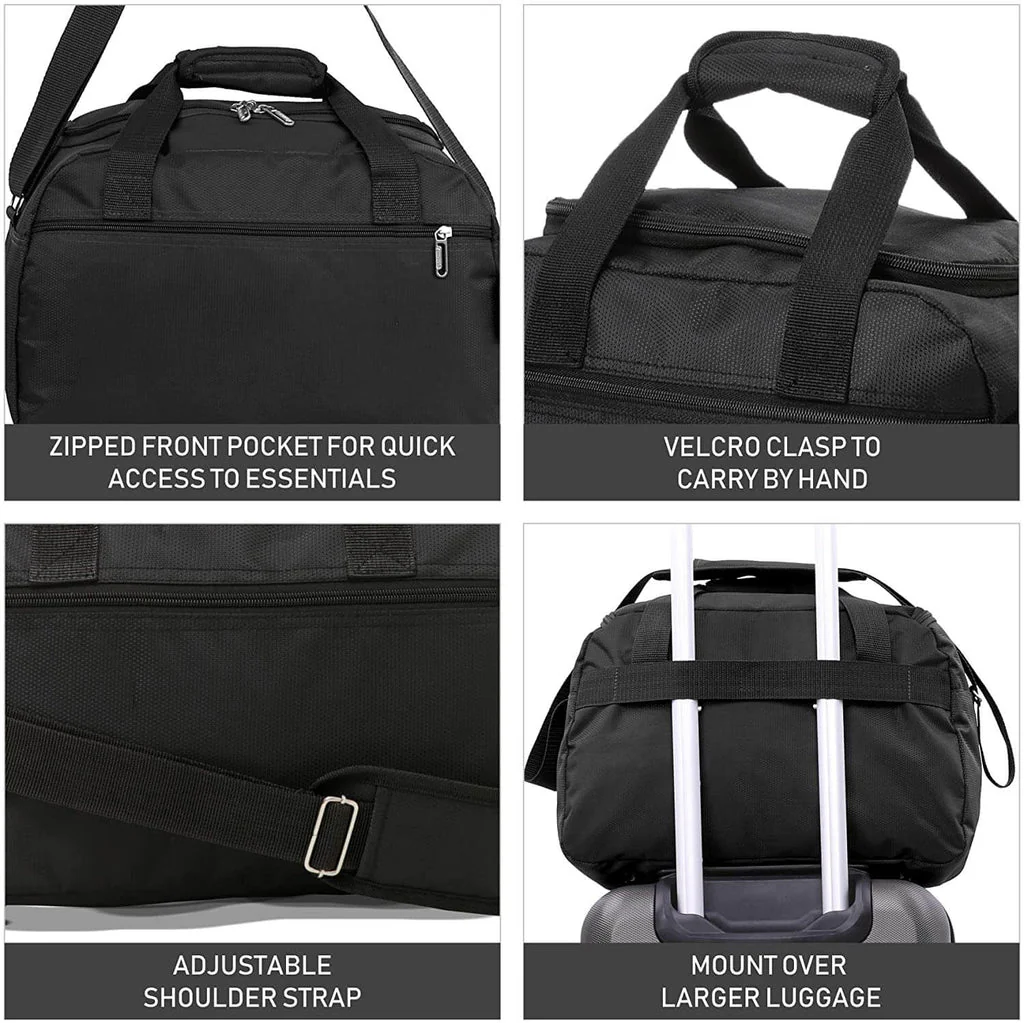 Aerolite (40x20x25cm) Ryanair Maximum Size Hand Luggage New & Improved 2025 Under Seat Holdall Bag - Image 4