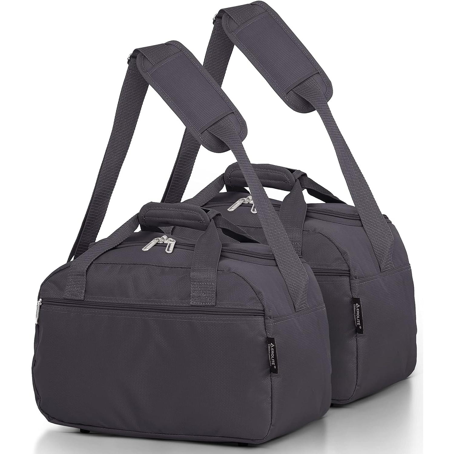Aerolite (40x20x25cm) Hand Luggage Holdall Bag (x2 Set), Maximum Allowance For Ryanair - Image 10