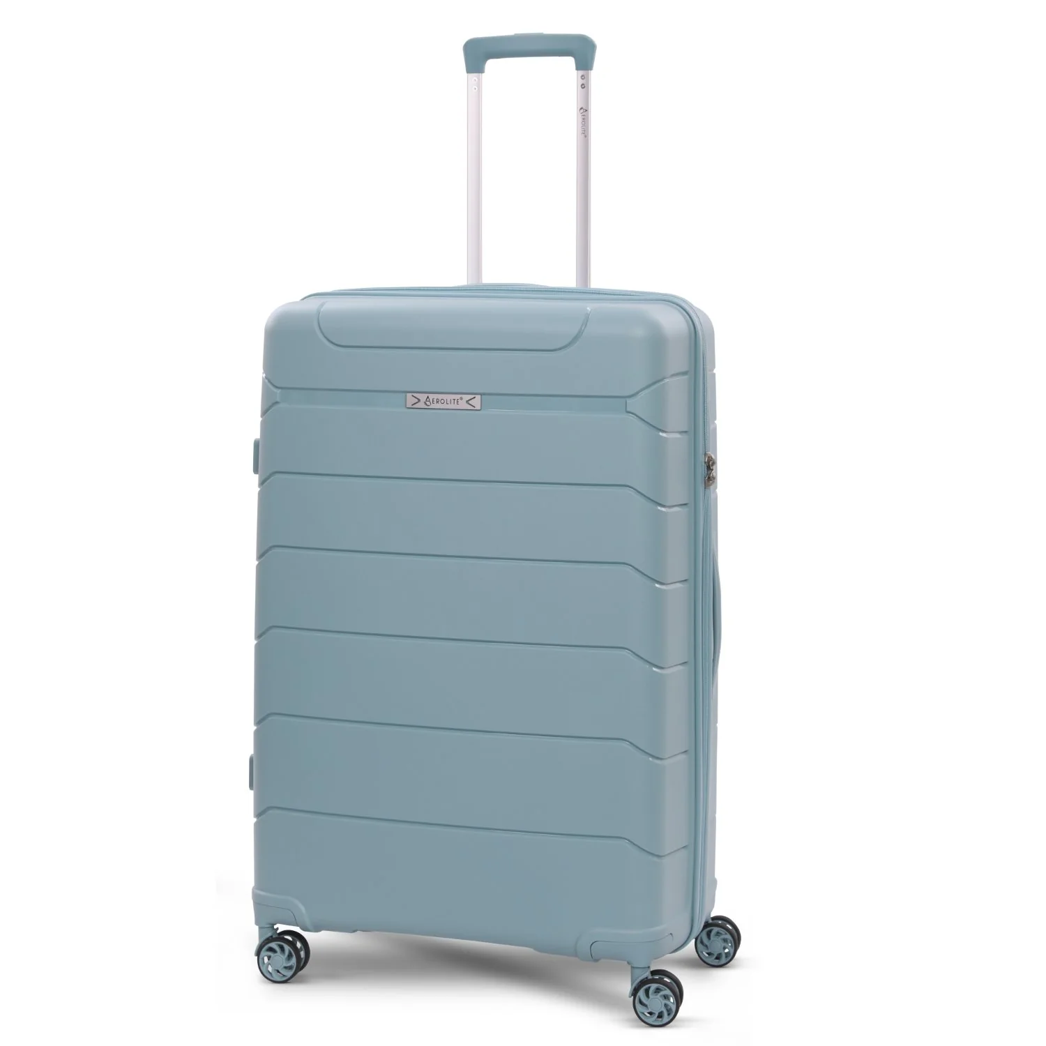 Aerolite Premium PP 3-Piece Luggage Set, Lightweight Polypropylene Hard Shell Suitcases with 4 Dual Spinner Wheels & TSA Lock, Expandable Cabin (21”), Medium (24”), Large (28”), Expandable Carry-On Case Included – Sage - Image 15