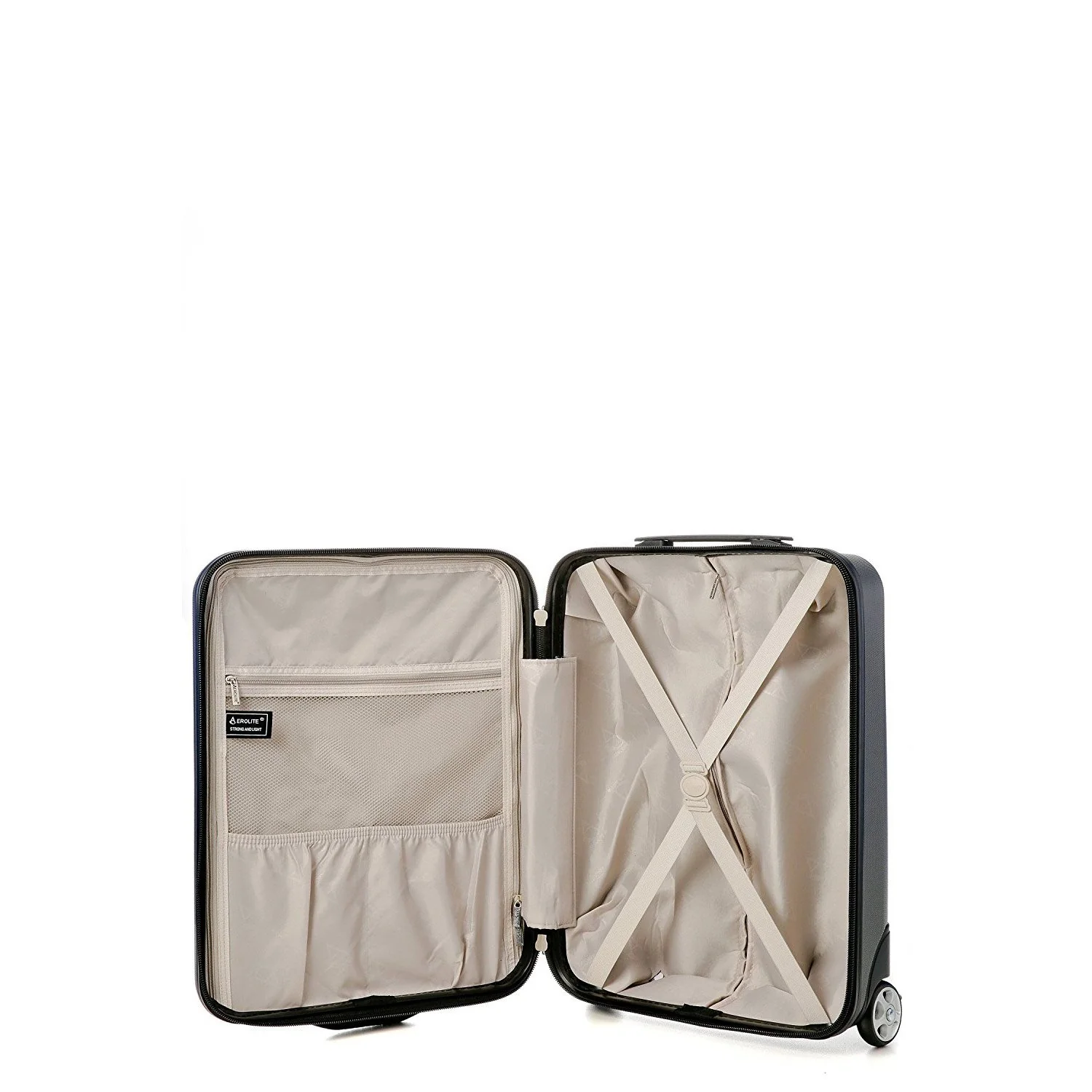 Aerolite (55x40x20cm) Lightweight Hard Shell Cabin Hand Luggage (x2 Set) with Luggage Scale - Image 7