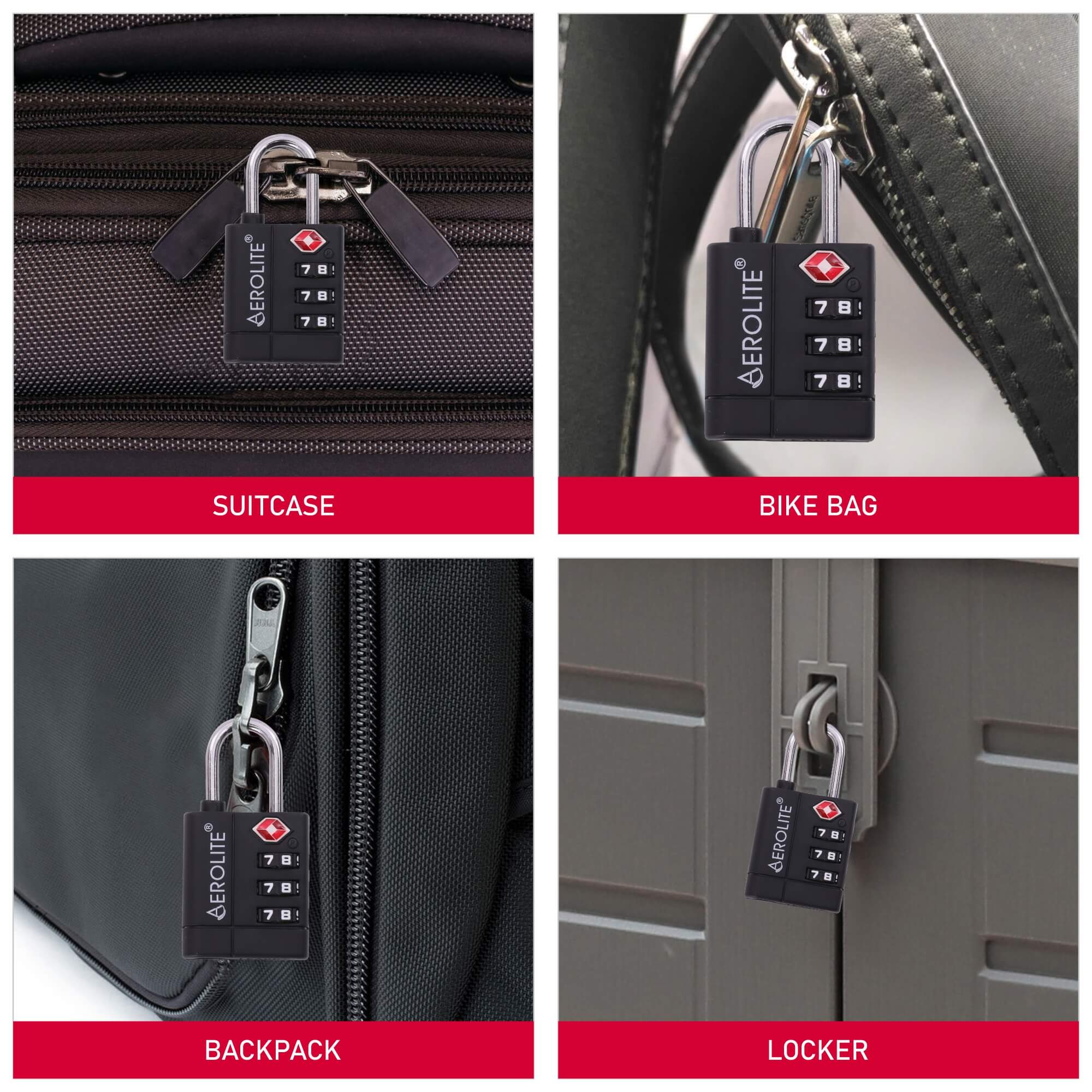 Aerolite Ryanair Maximum Holdall Cabin Bag (40x20x25cm), Digital Luggage Scales, and TSA Approved Three Dial Combination Lock - Image 13