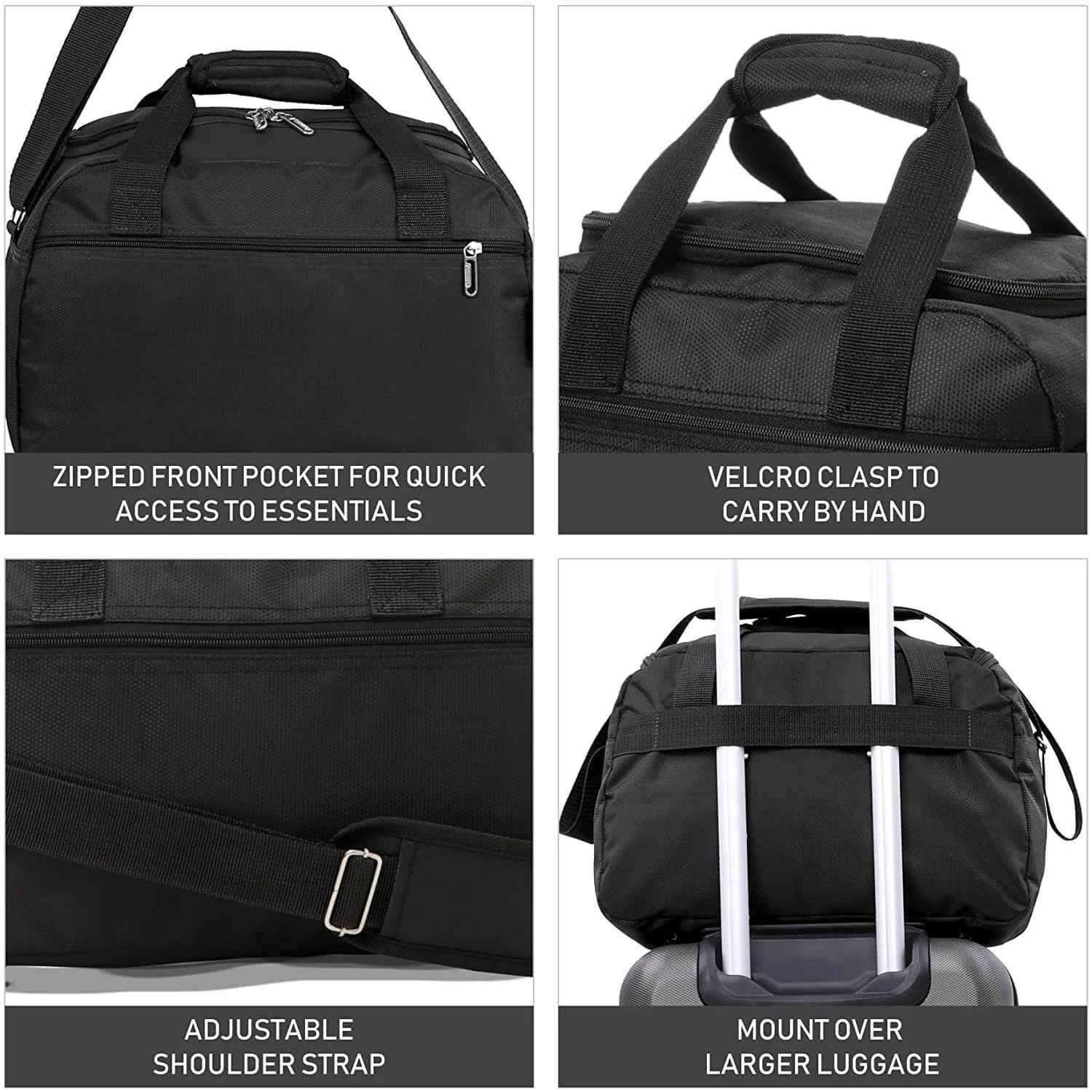 Aerolite Ryanair Maximum Holdall Cabin Bag (40x20x25cm), Digital Luggage Scales, and TSA Approved Three Dial Combination Lock - Image 5