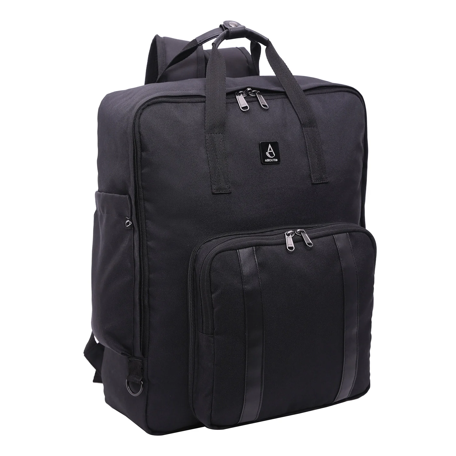 Aerolite 45x36x20 Easyjet Maximum Size Backpack With Removable Small Carry Pouch Recycled Eco-Friendly Shower-Resistant Cabin Luggage Approved Travel Carry On Flight Rucksack with 10 Year Warranty - Image 5