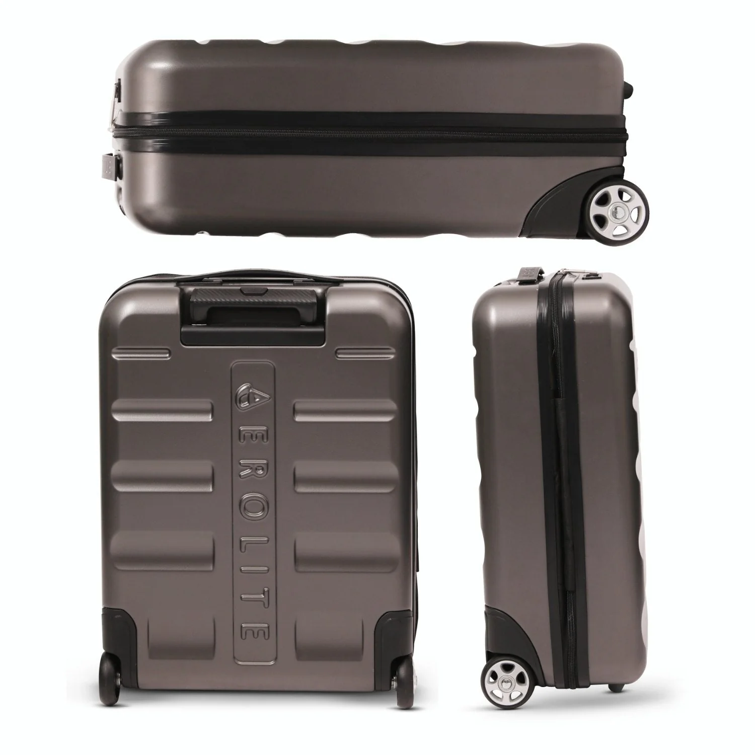 Aerolite Expandable Cabin Suitcase 55x40x20cm Ryanair Priority Max Size, Expands to 55x40x23cm for Lufthansa & Wizz Air Priority, Hard Shell 2-Wheel Carry-On Trolley with TSA Lock, 40–46L Capacity, Charcoal - Image 7