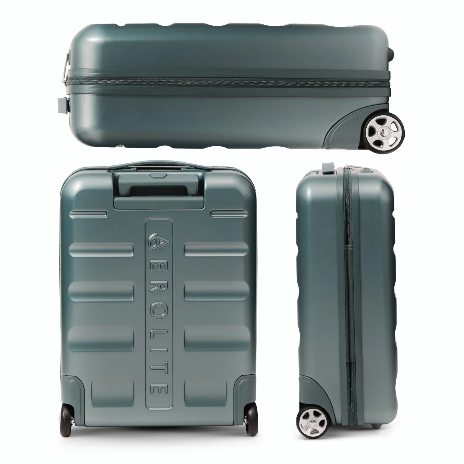 Aerolite Expandable Cabin Suitcase 55x40x20cm Ryanair Priority Max Size, Expands to 55x40x23cm for Lufthansa & Wizz Air Priority, Hard Shell 2-Wheel Carry-On Trolley with TSA Lock, 40–46L Capacity, Forest Green - Image 7