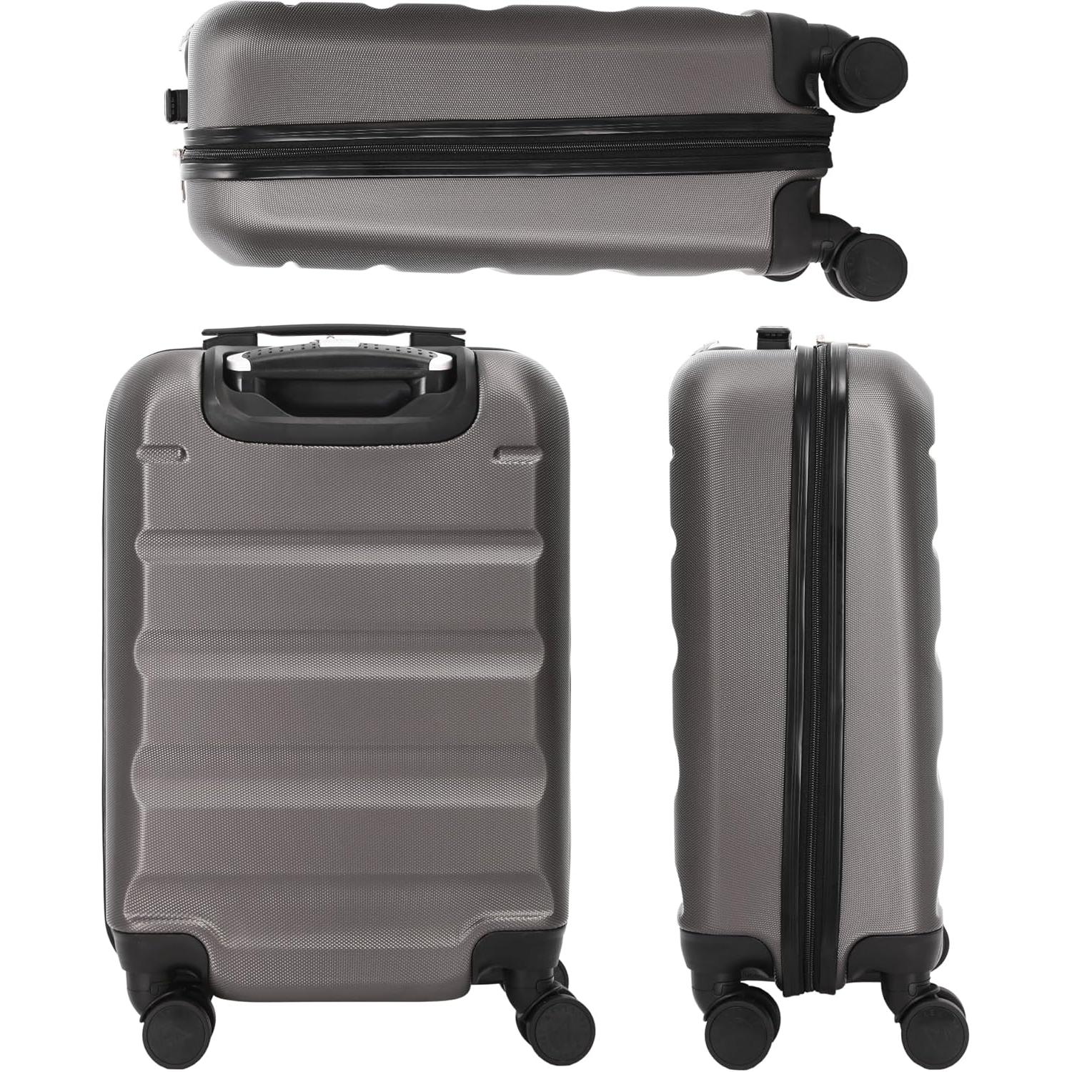 Aerolite 55cm Lightweight Hard Shell 4 Wheel Cabin Suitcase (55x35x20cm) , Approved for Ryanair (Priority), easyJet (plus/flexi), British Airways, Virgin Atlantic, and More - Image 4
